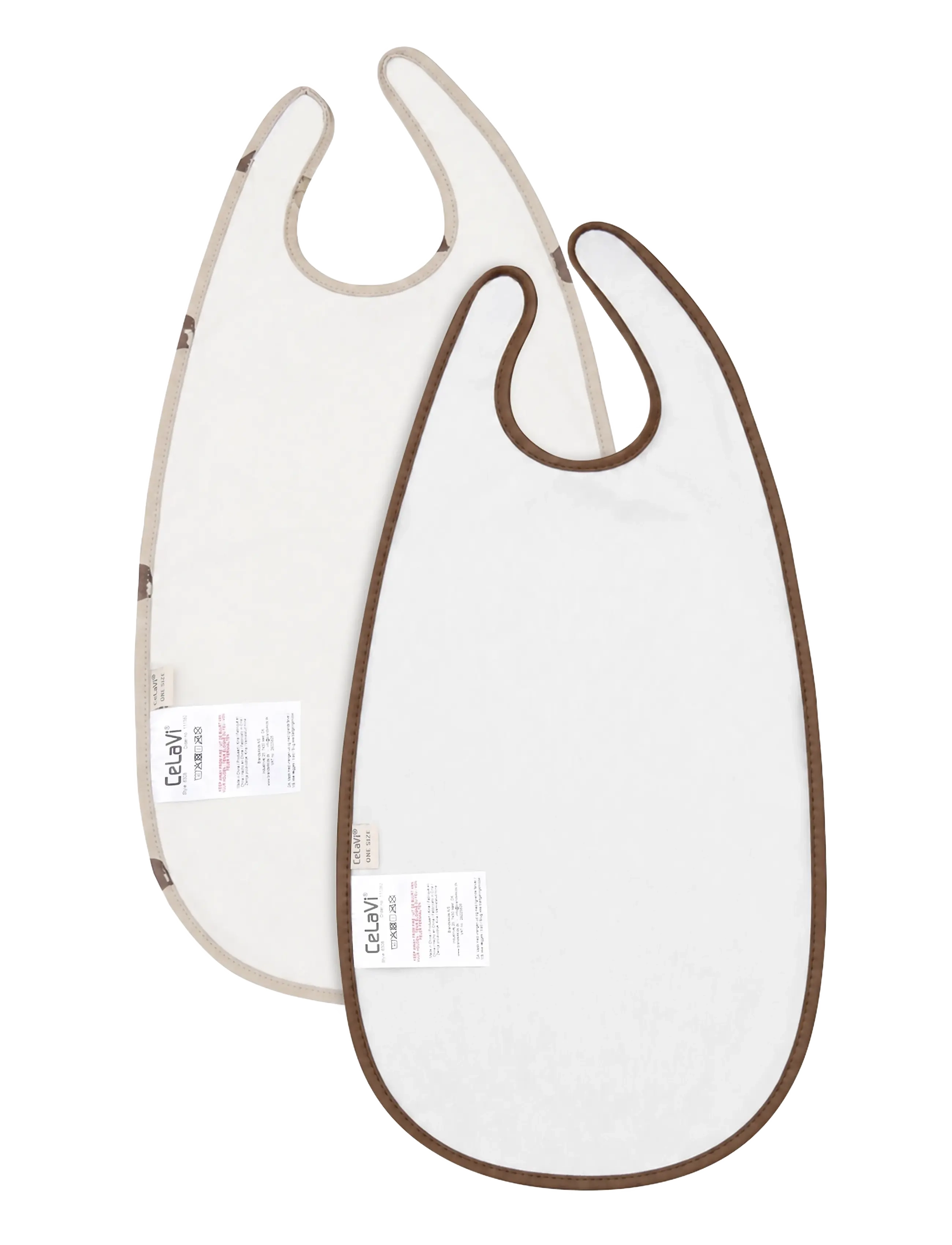 CeLaVi - Long PU Bib 2-pack - hagesmække uden ærmer - carafe - 1