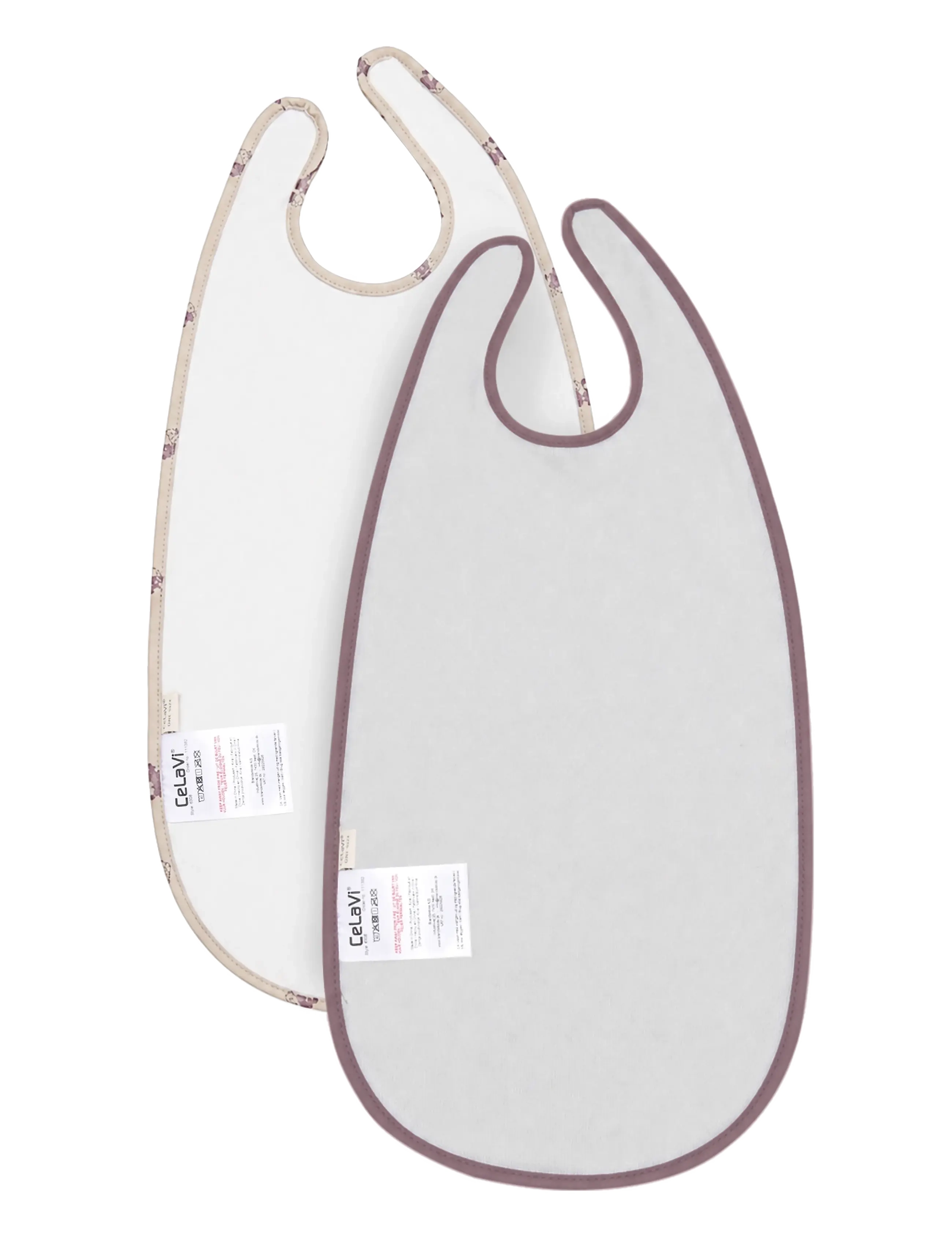 CeLaVi - Long PU Bib 2-pack - hagesmække uden ærmer - grape shake - 1