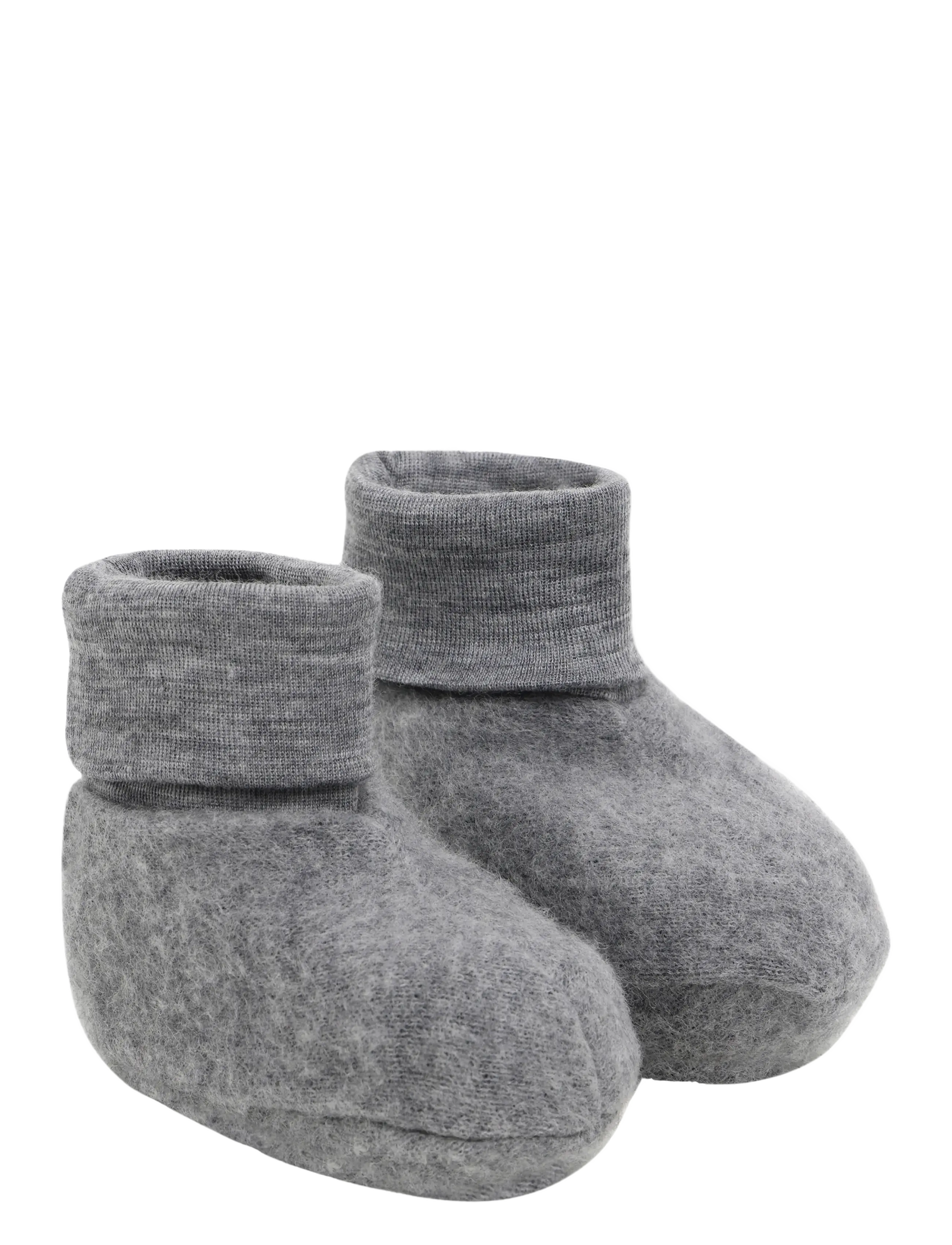 CeLaVi Soft Wool Footies - Shoes - QUIET SHADE / grey