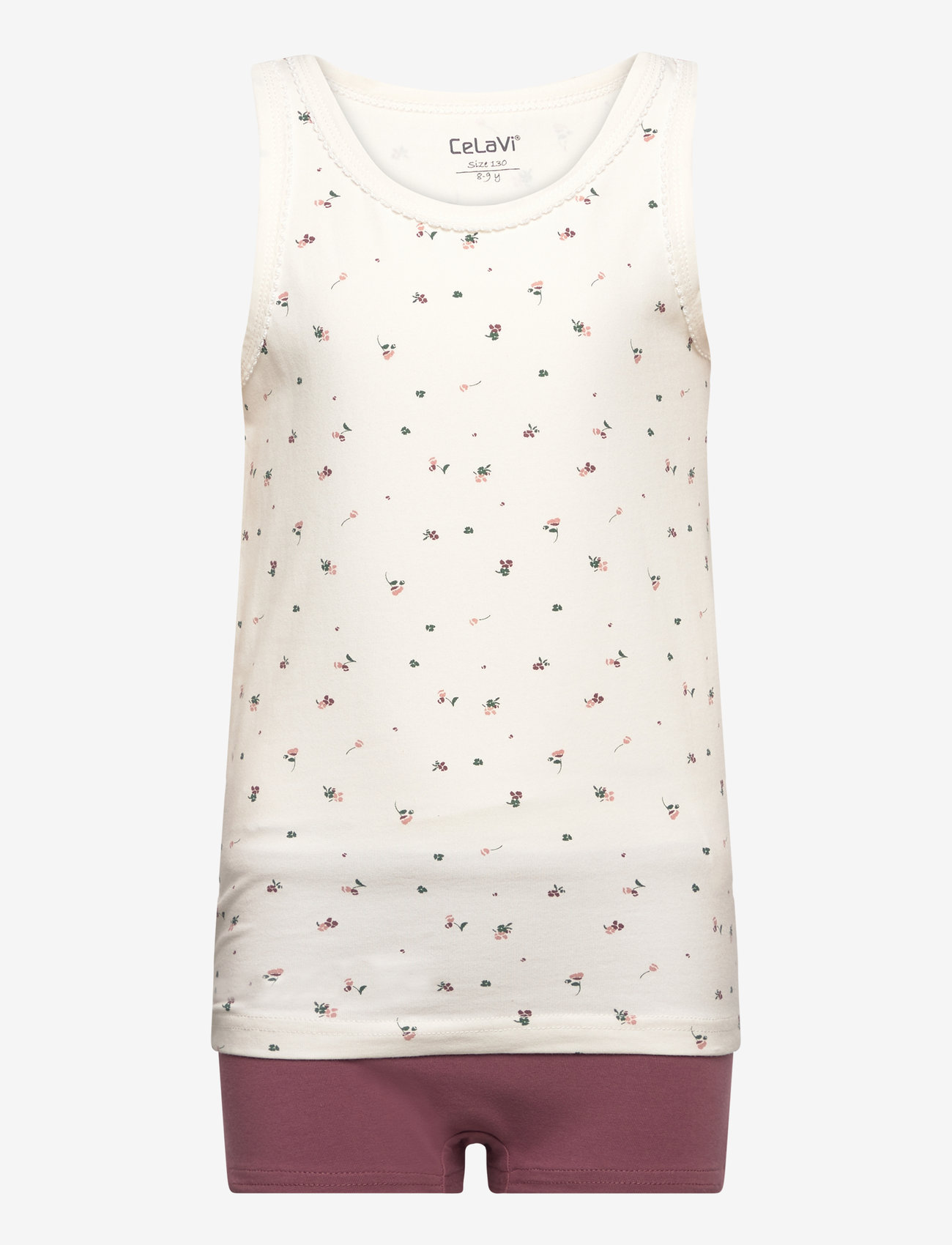 CeLaVi - Underwear set - w. girl print - aluspesukomplektid - rose brown - 0