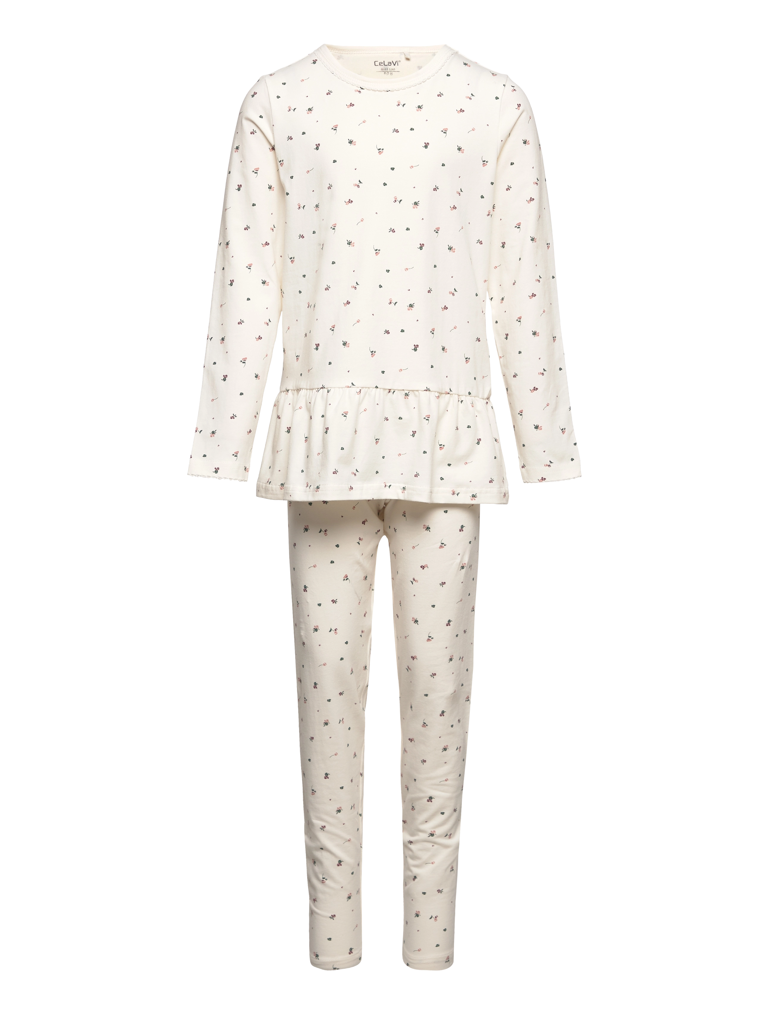 CeLaVi Pyjamas W. Aop, 100, Pyjamas, Creme - Pyjama Sets, Kinder