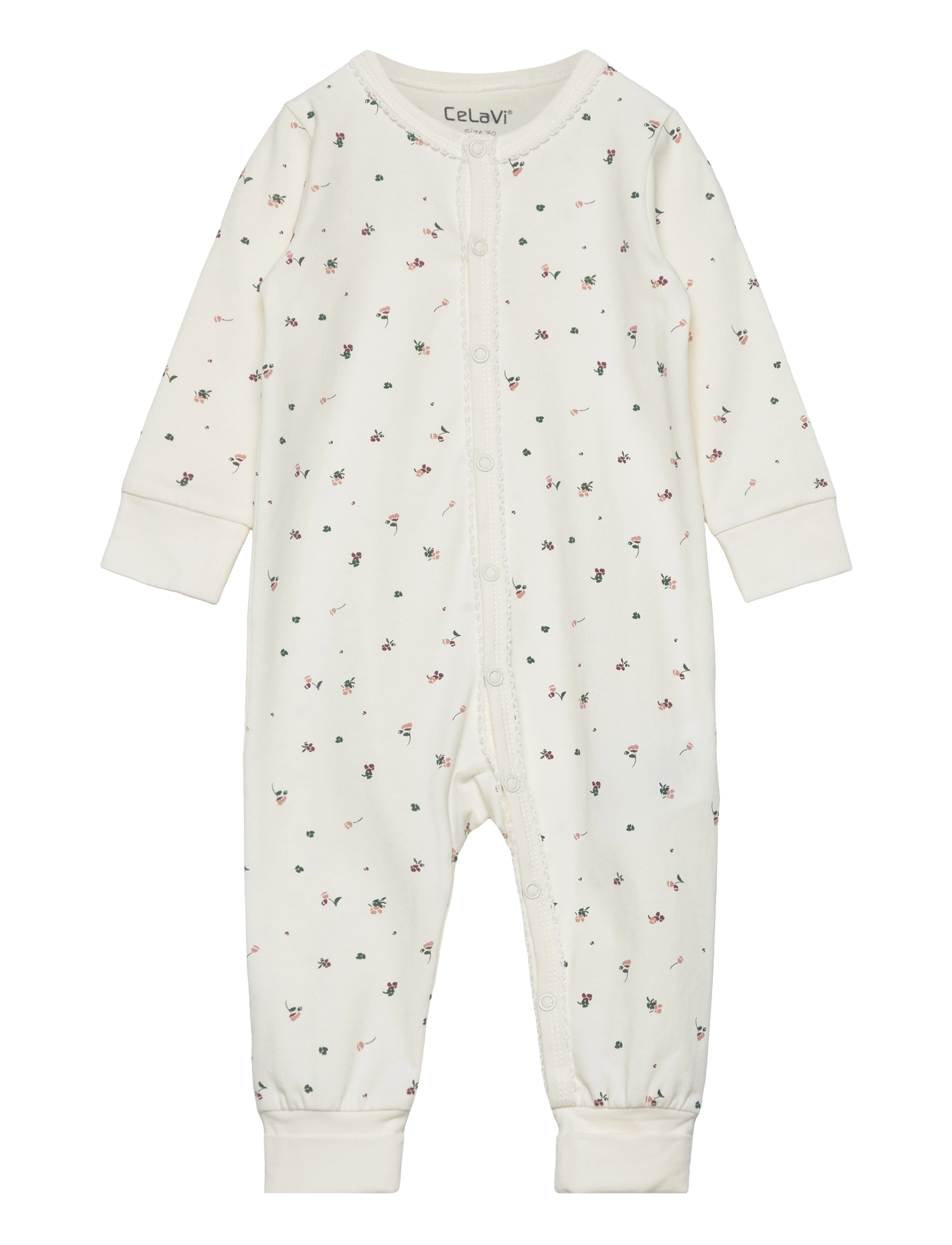 CeLaVi Nightsuit W. Aop, 60, Pyjamas, Creme - Pyjamas Onesie, Kinder