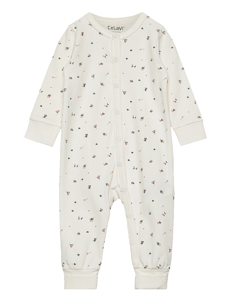 CeLaVi - Nightsuit w. AOP - schlafoveralls - rose brown - 0