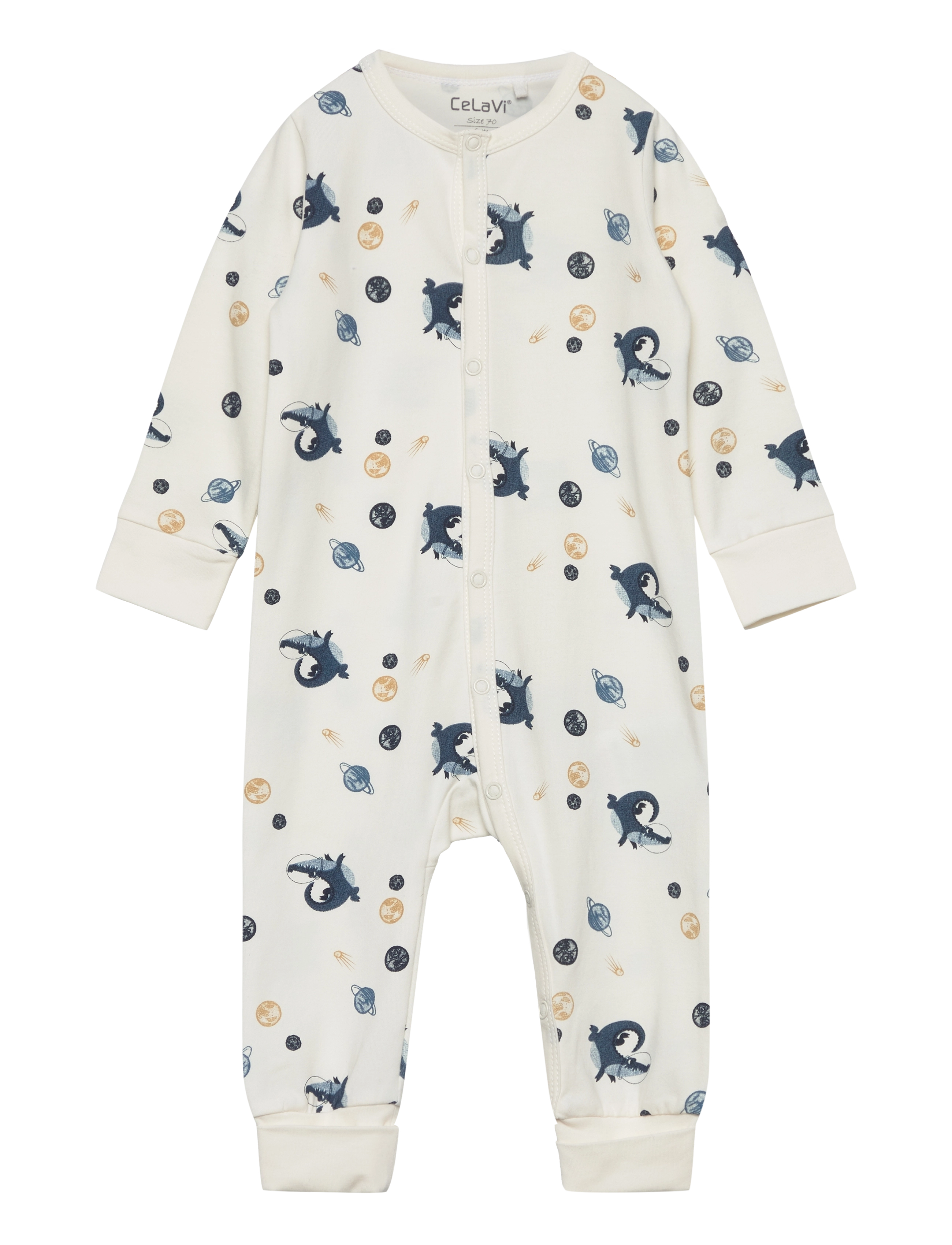 CELAVI Nightsuit W. Aop Cream - 70 - Kinder