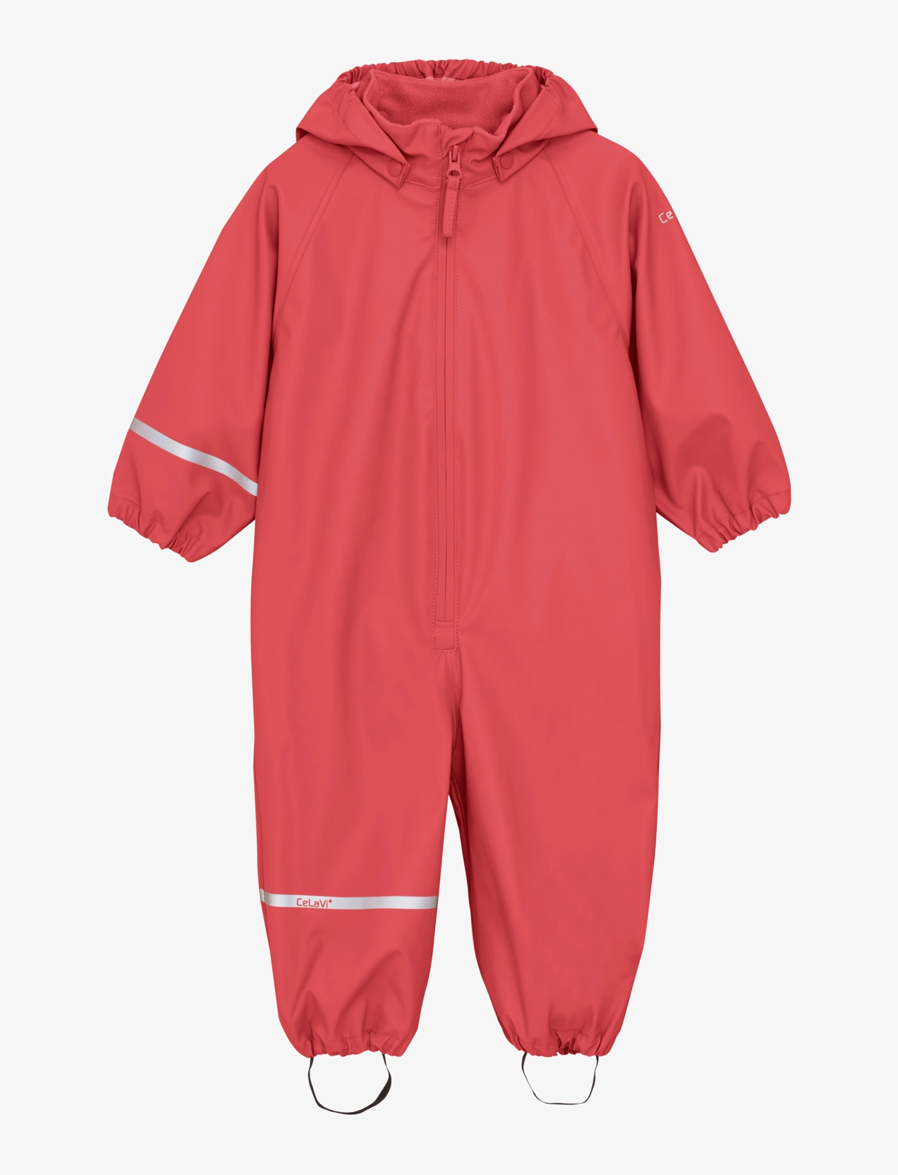 CeLaVi Basic Rainwear Suit -Pu, 100, Coveralls, Rot - Kinder