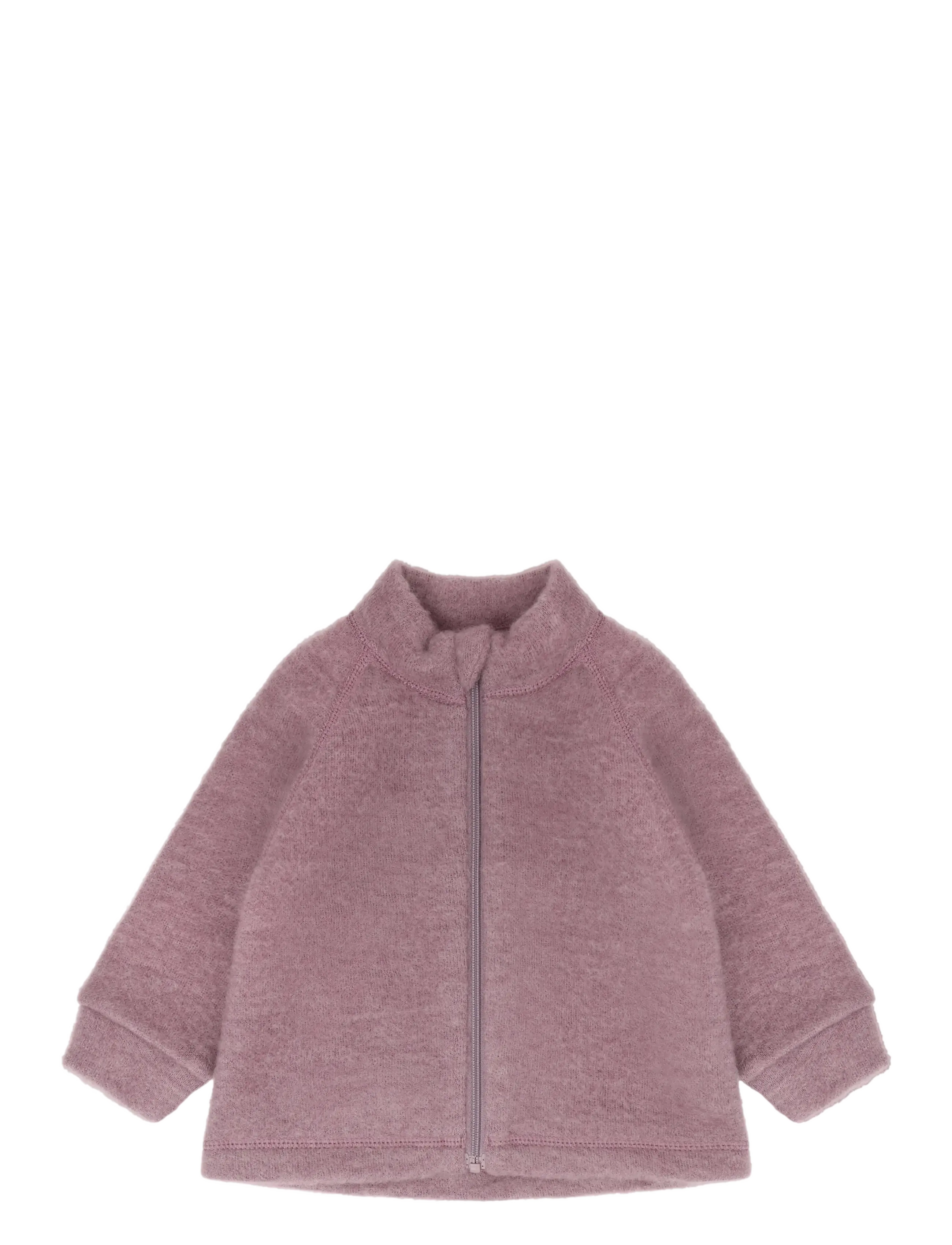 CeLaVi Jacket w/zipper - Soft Wool - Fleece jacket - GRAPE SHAKE / purple
