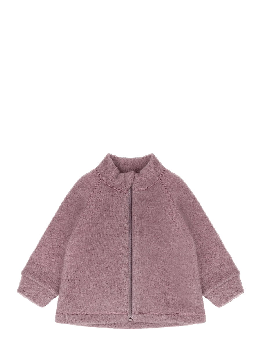CeLaVi - Jacket w/zipper - Soft Wool - fleece jackets - grape shake - 0