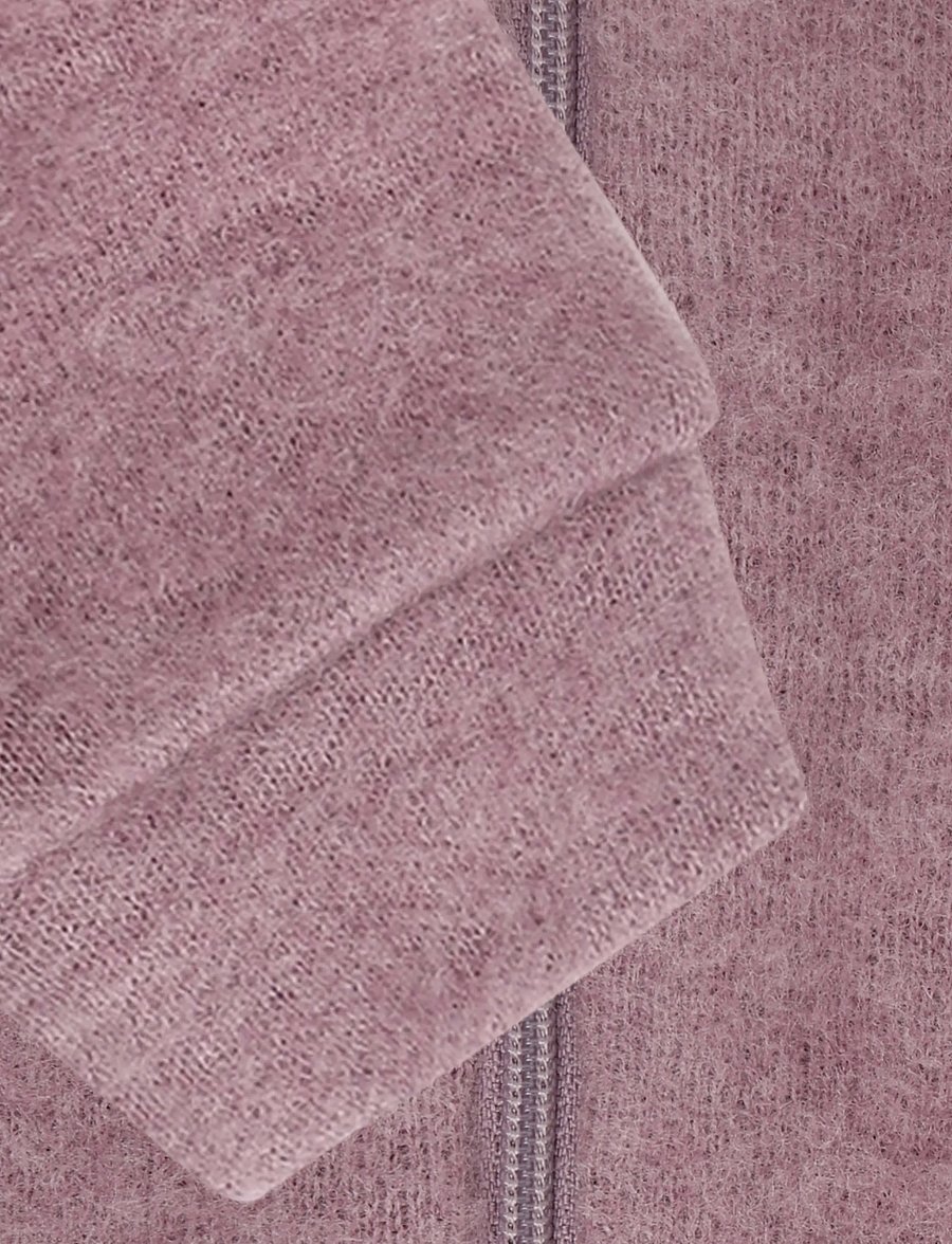 CeLaVi - Jacket w/zipper - Soft Wool - fleece jackets - grape shake - 3