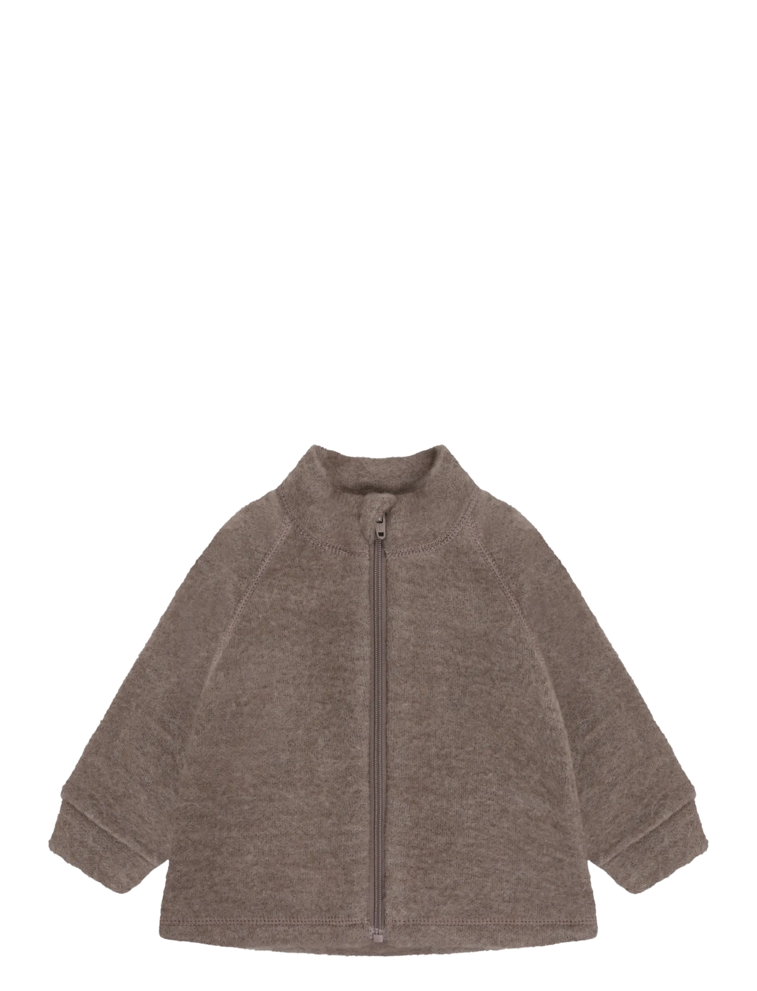 CeLaVi Jacket w/zipper - Soft Wool - Fleece jacket - WALNUT / brown