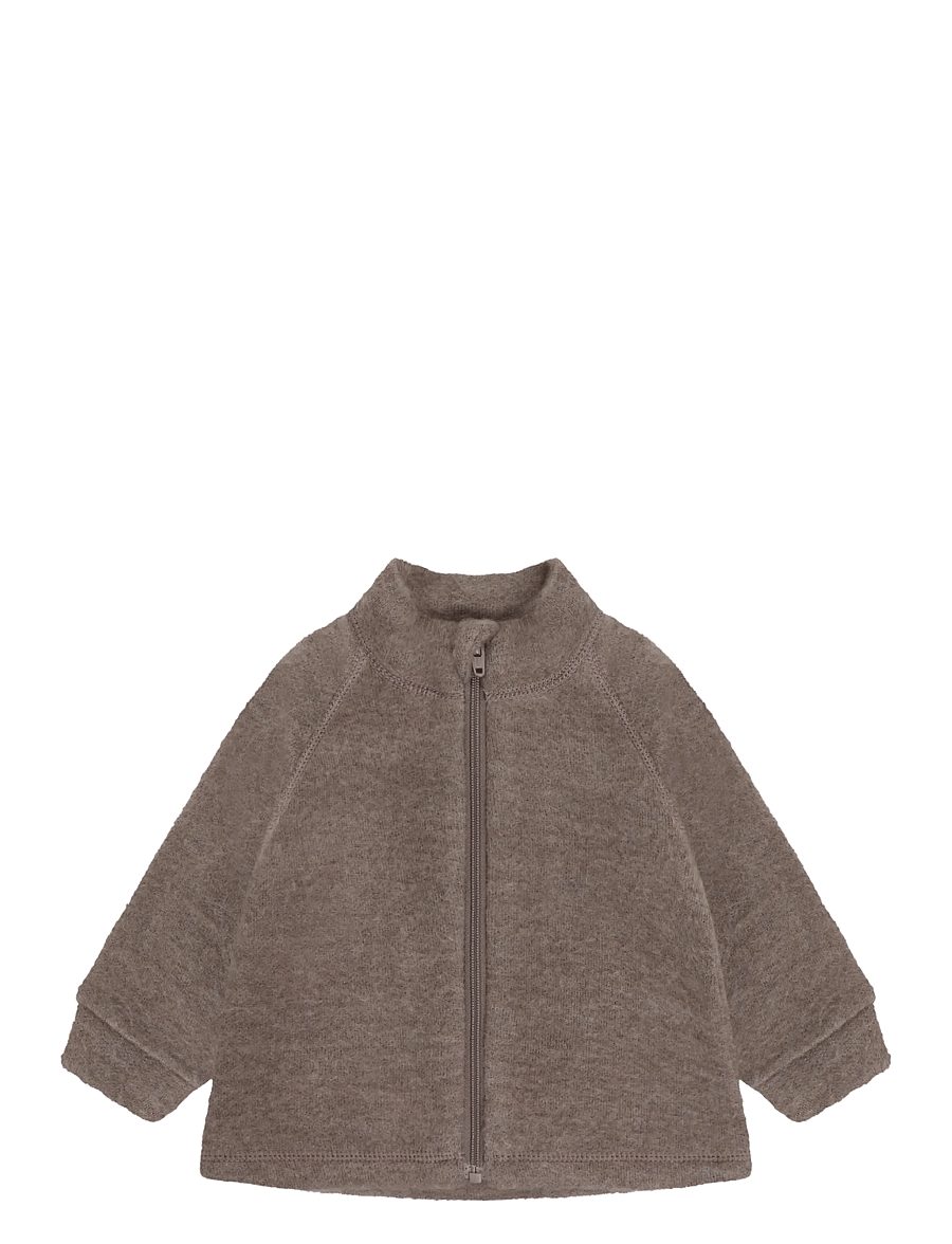 CeLaVi - Jacket w/zipper - Soft Wool - fleece jackets - walnut - 0