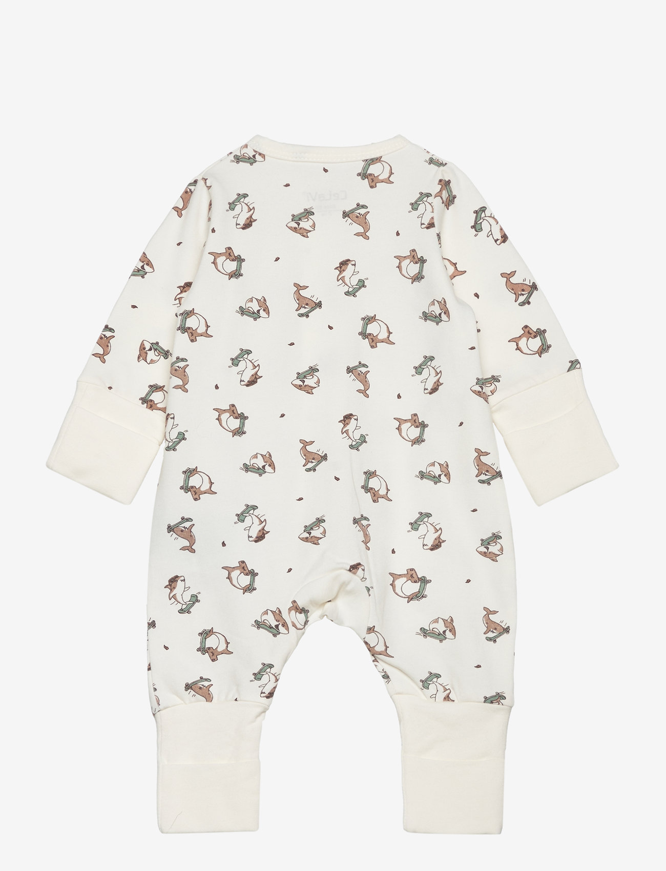 CeLaVi - Nightsuit w. AOP - schlafoveralls - beaver fur - 1