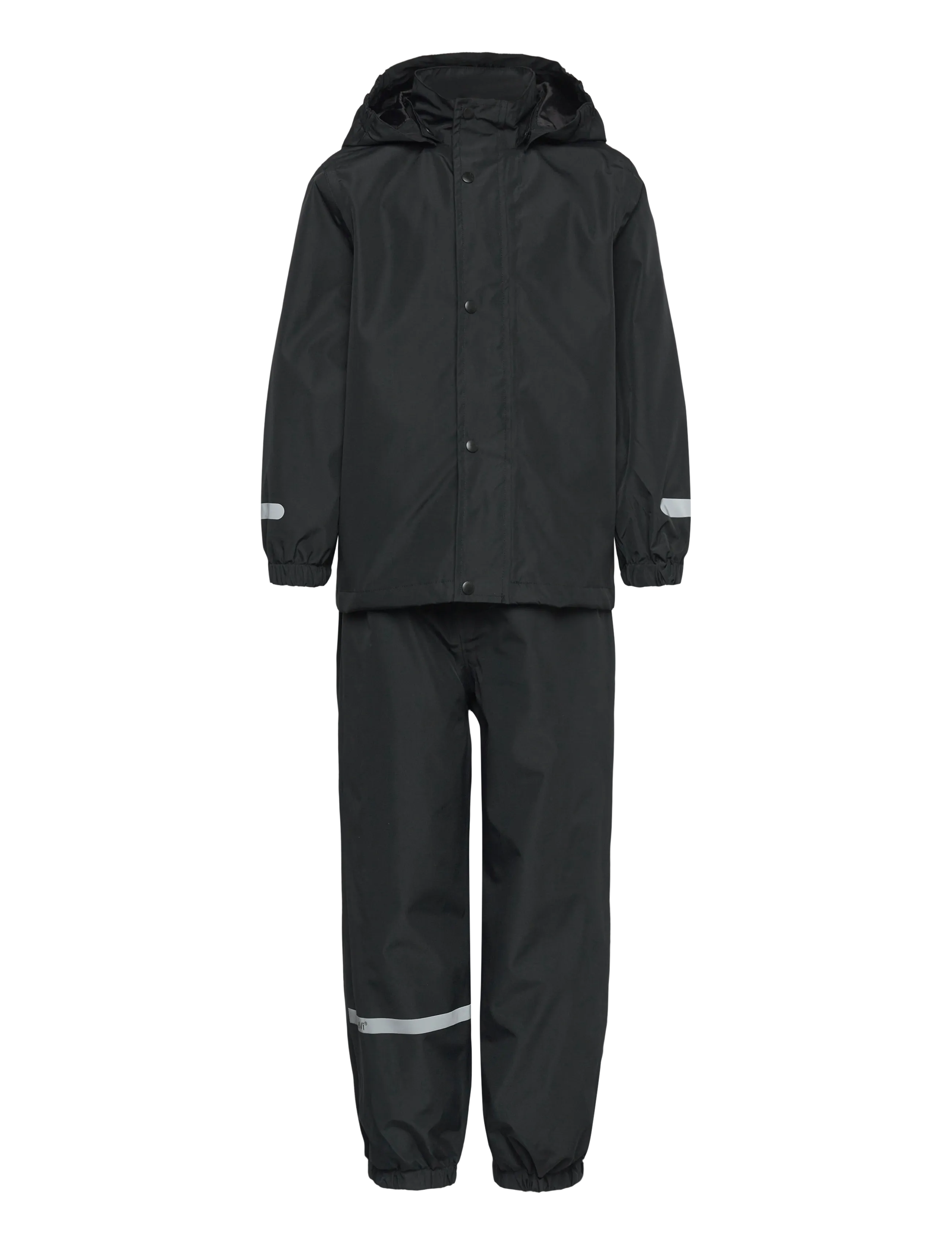 CeLaVi Breathable Rainwear Set, 140, Black, Regntøj > Regntøjssæt, Børn