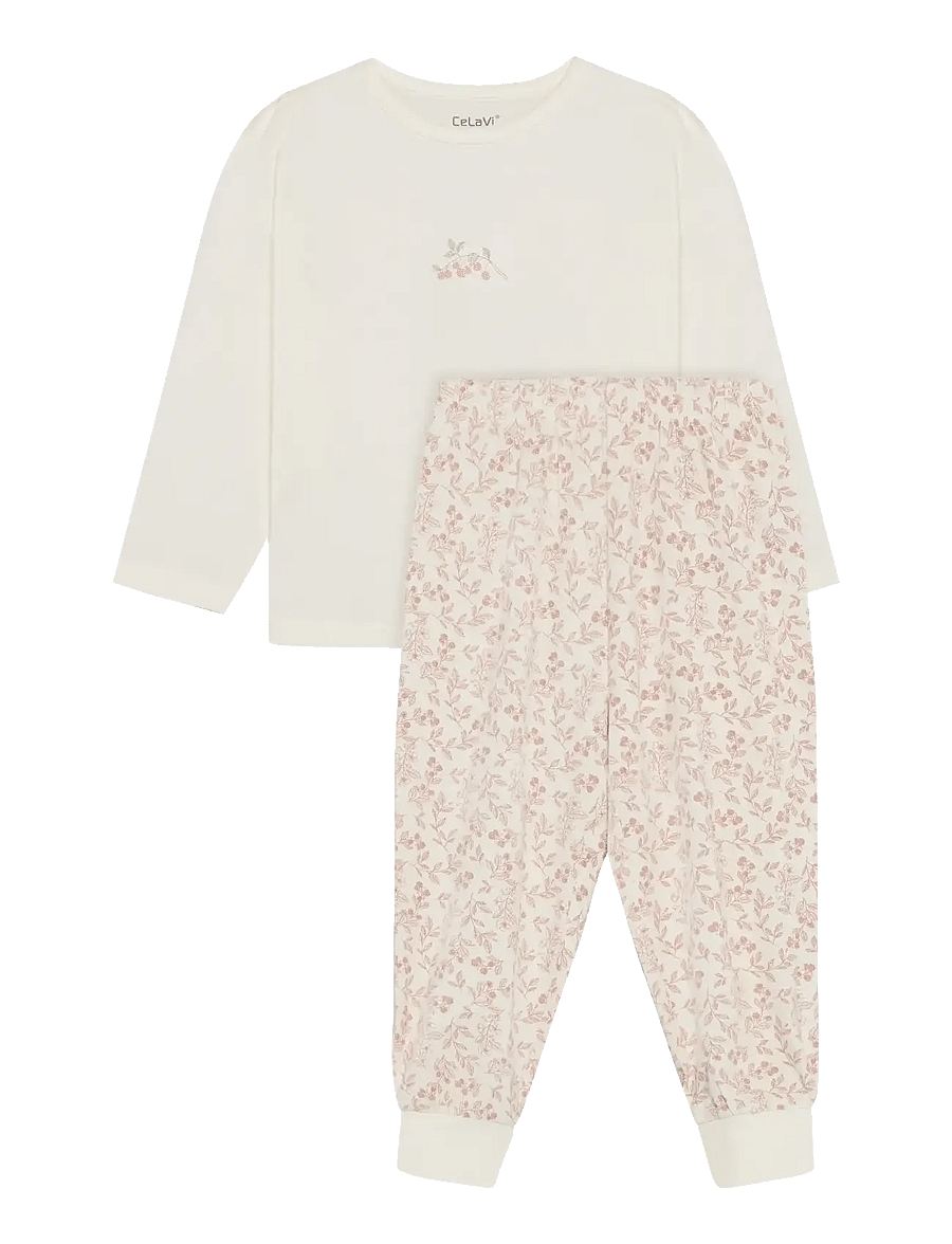 CeLaVi - Pyjamas w. AOP - pyjamasset - snow white - 1