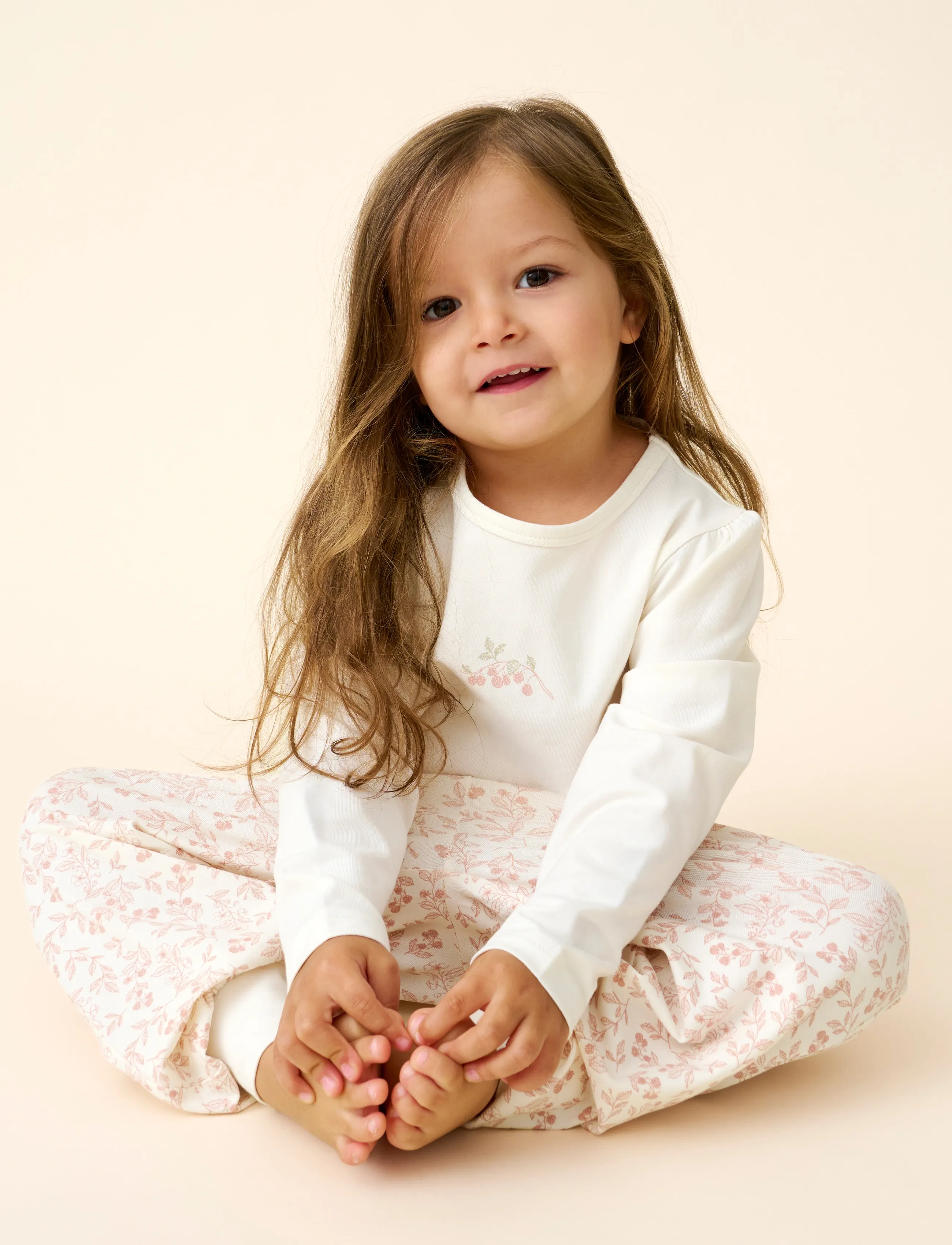 CeLaVi Pyjamas W. Aop, 90, Pyjamas, Creme - Pyjama Sets, Kinder