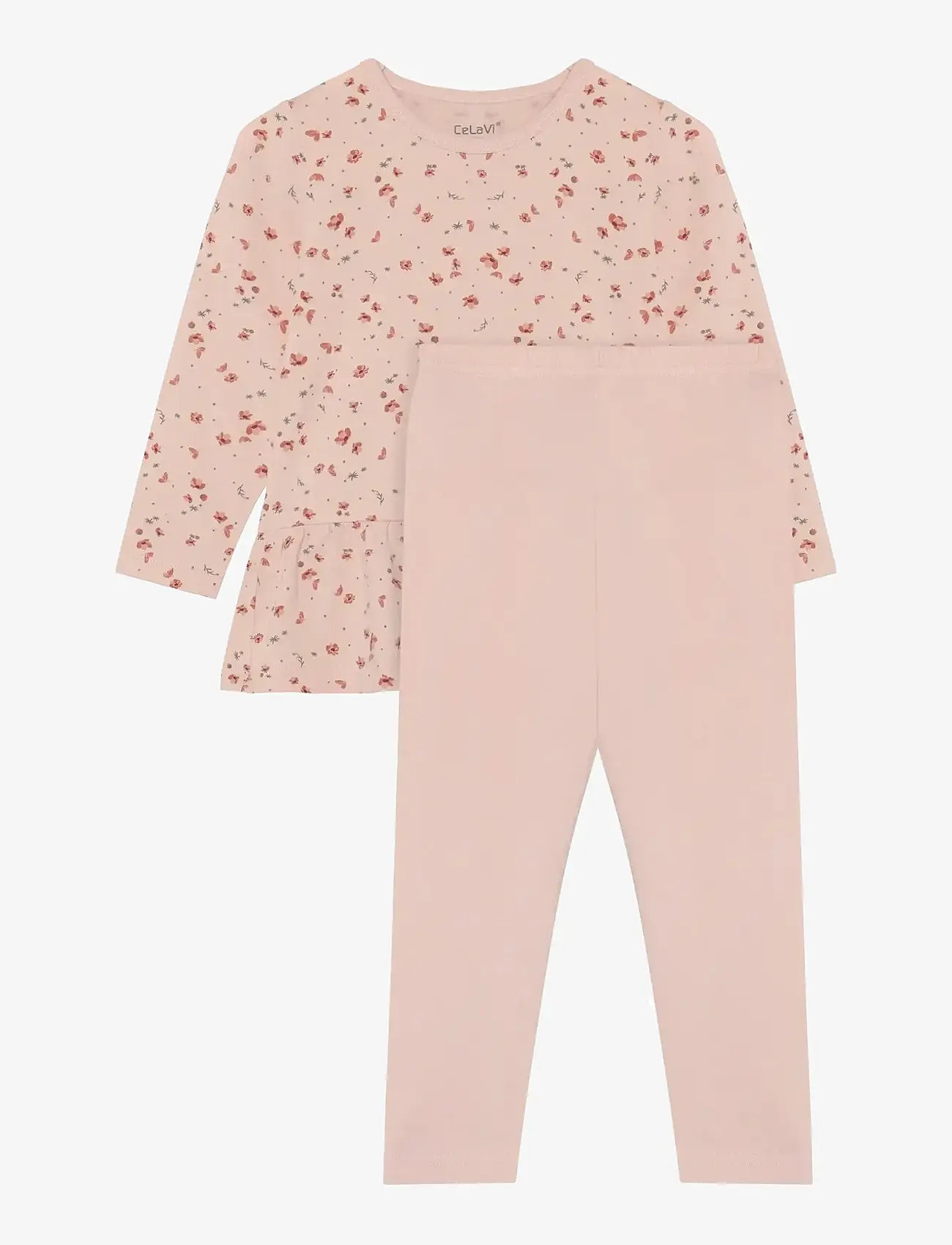 CeLaVi - Pyjamas w. AOP - sets - sepia rose - 0