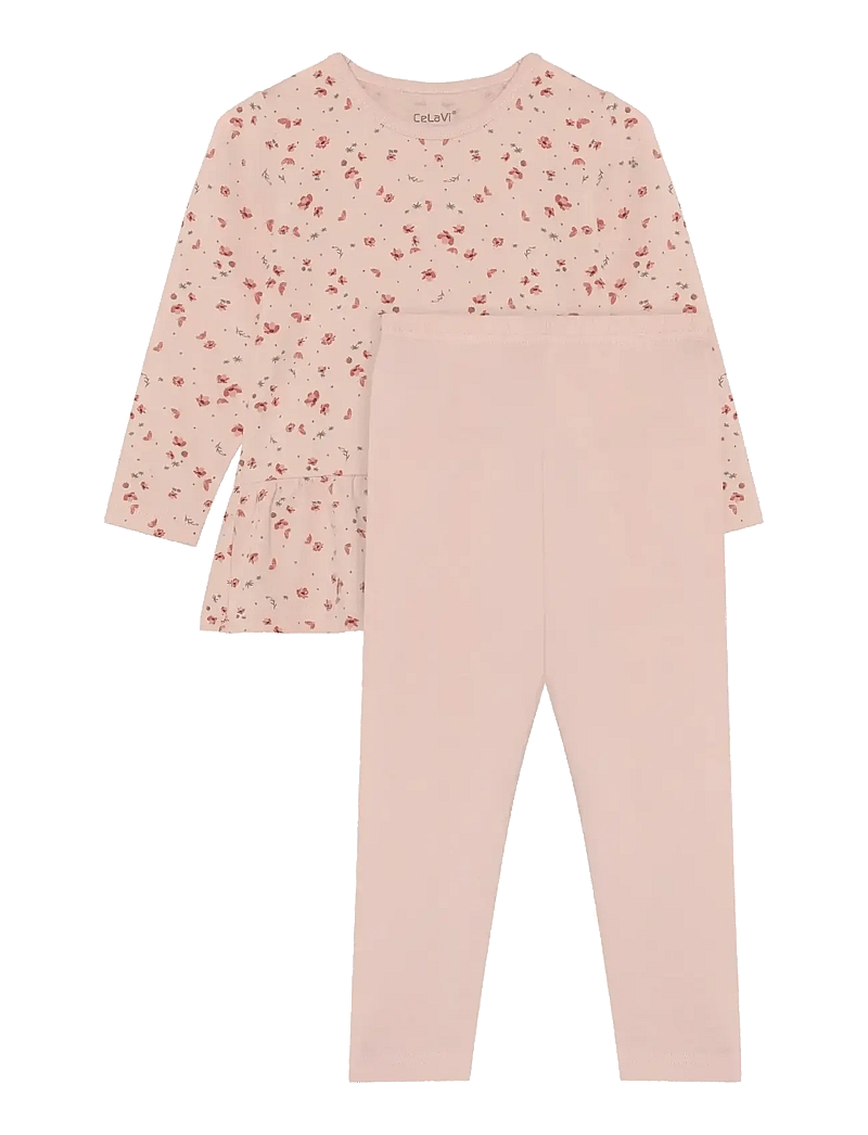 CeLaVi - Pyjamas w. AOP - komplektid - sepia rose - 0