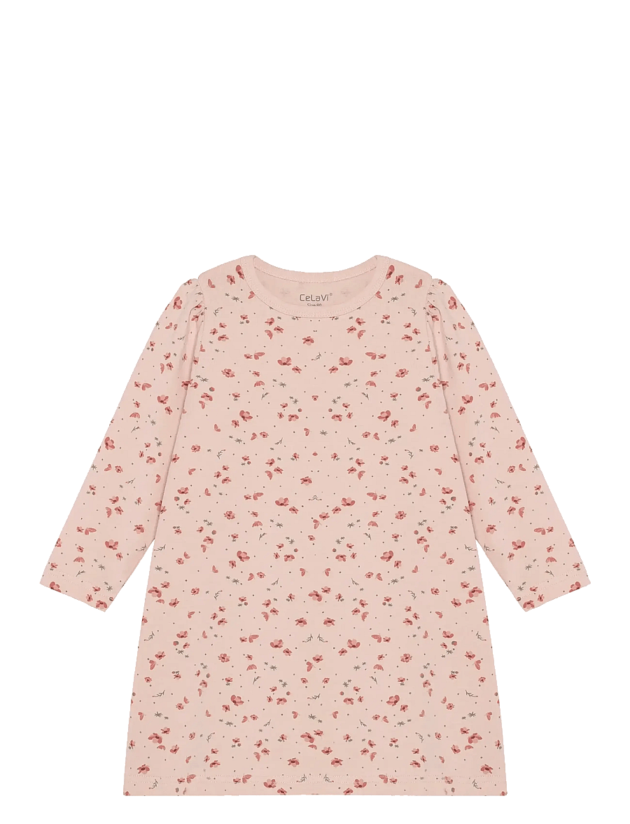 CeLaVi - Nightdress w. AOP - nachthemden - sepia rose - 0