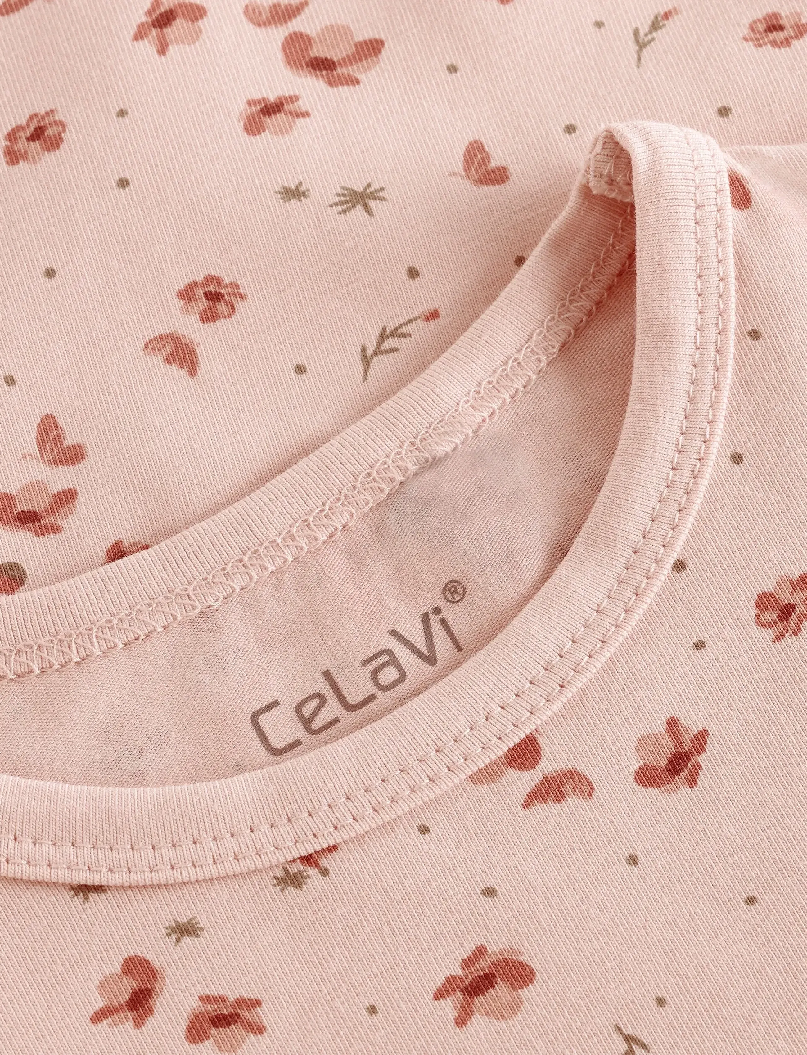 CeLaVi - Nightdress w. AOP - laveste priser - sepia rose - 2