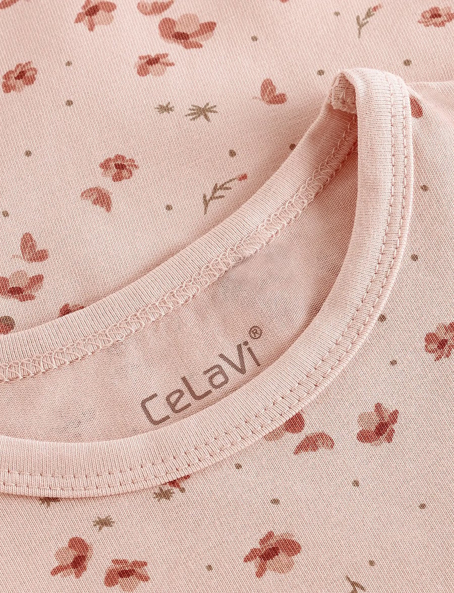 CeLaVi - Nightdress w. AOP - nachthemden - sepia rose - 2