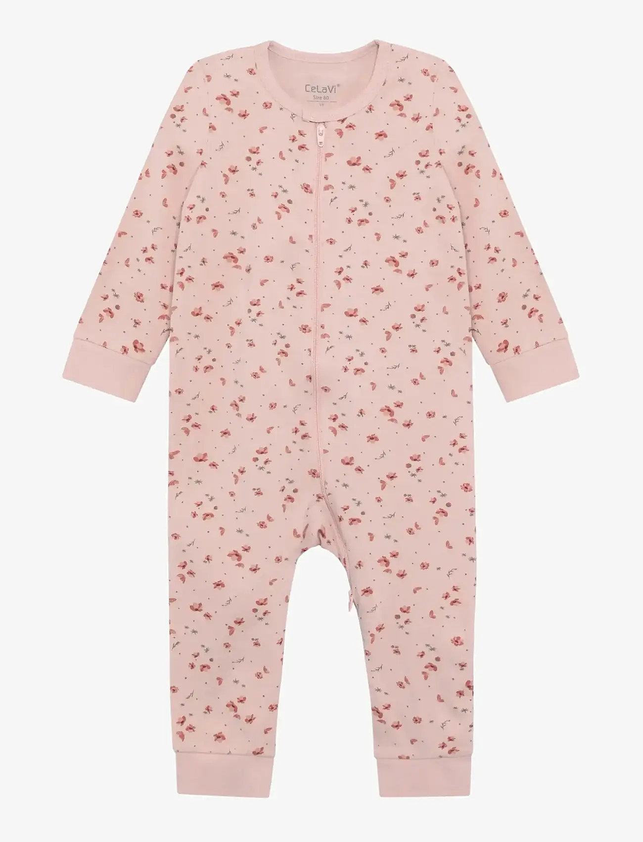 CeLaVi - Nightsuit w. AOP - schlafoveralls - sepia rose - 0