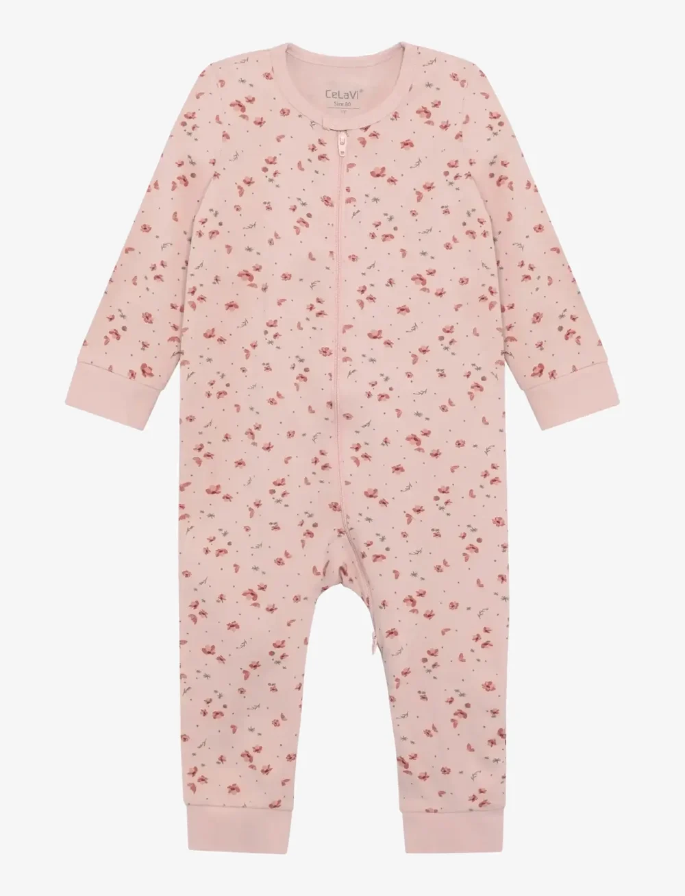 CeLaVi - Nightsuit w. AOP - sleeping overalls - sepia rose - 0