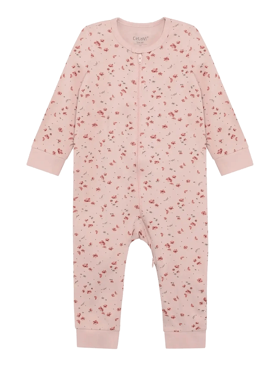 CeLaVi - Nightsuit w. AOP - sovoveraller - sepia rose - 0