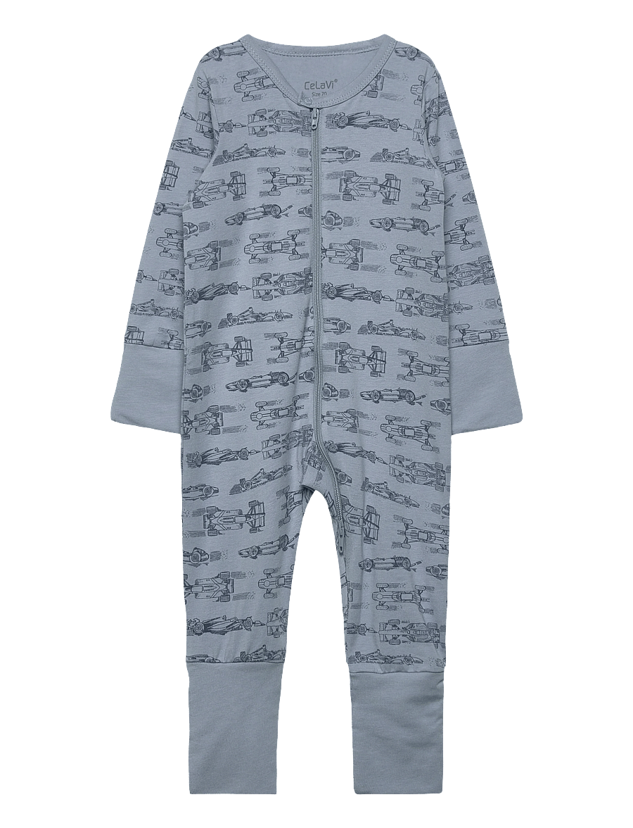 CeLaVi - Nightsuit w. AOP - unihaalarit - ashley blue - 1