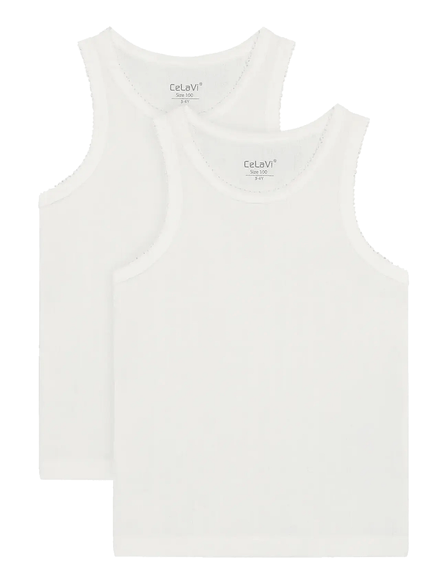 CeLaVi - Undershirt 2-pack - toppar - marshmallow white - 1