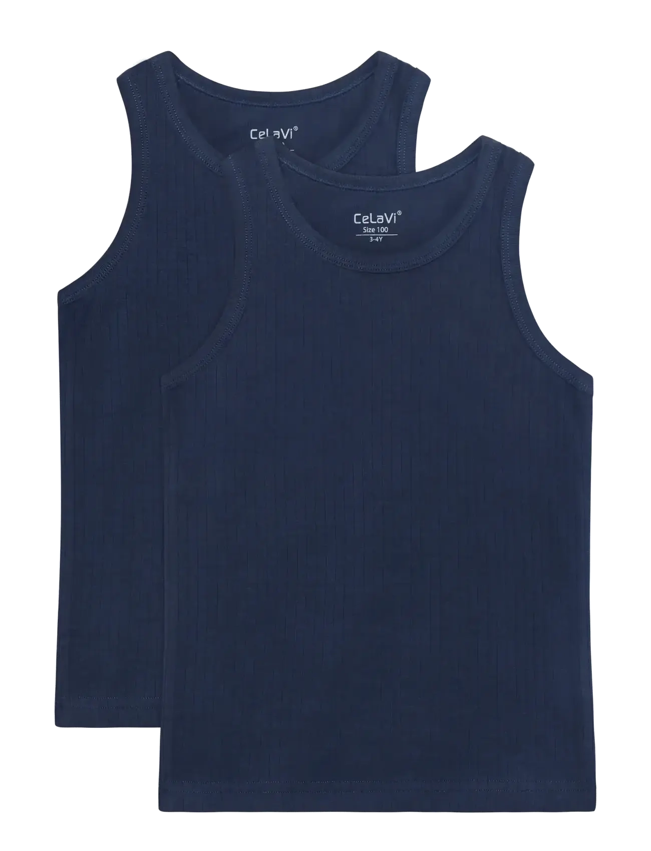 CeLaVi Undershirt 2-Pack, Børn, Undertrøje 2-Pak, Navy, Str: 120