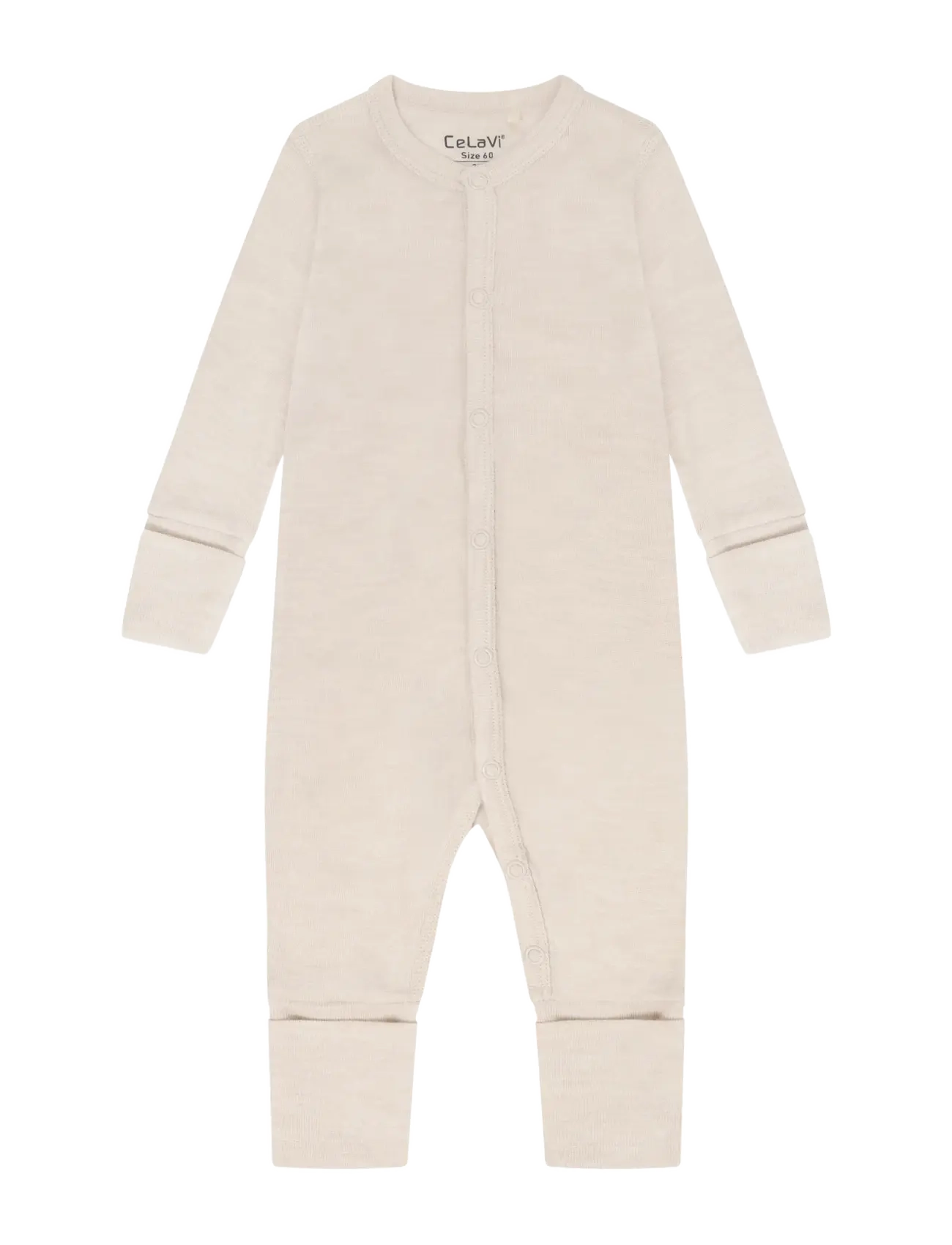 CeLaVi Jumpsuit, Børn, Strik Jumpsuit, Beige, Str: 100