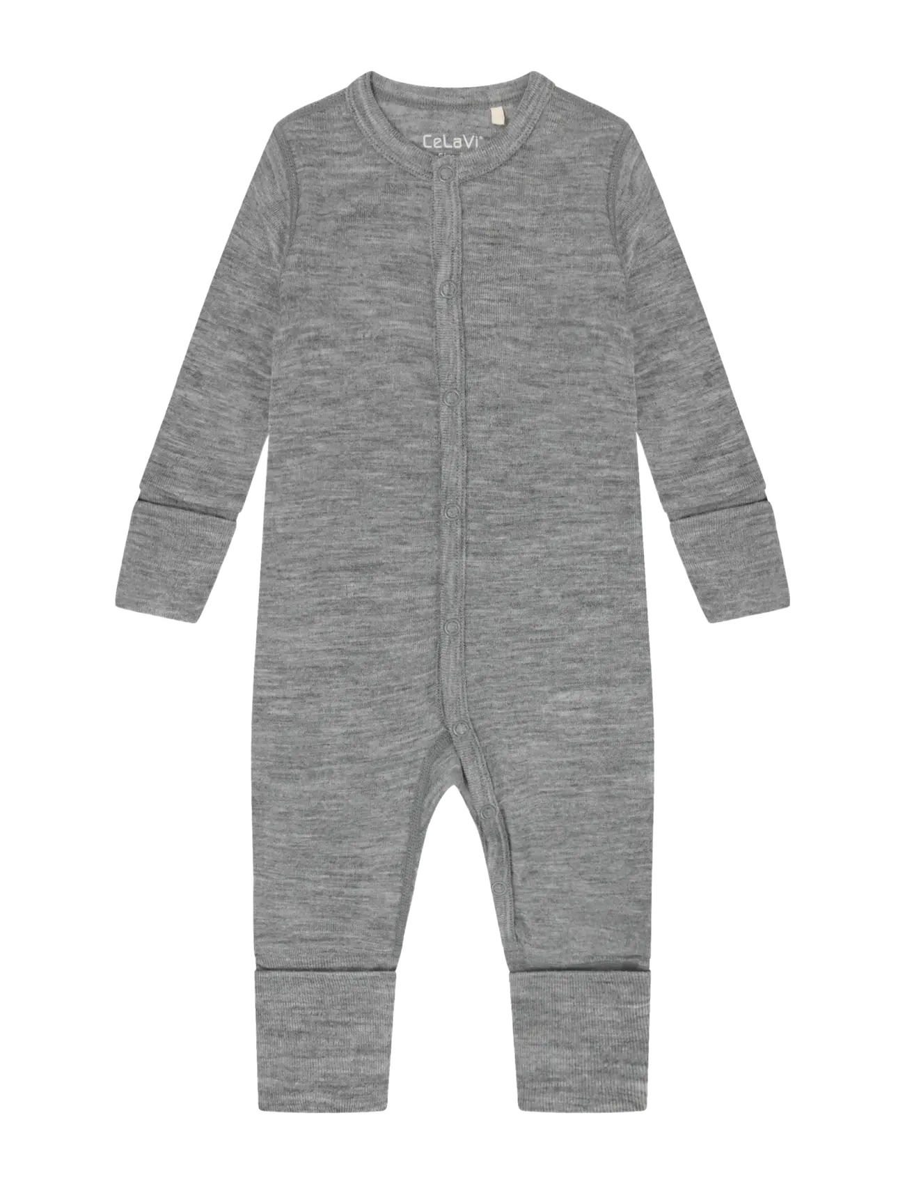 CeLaVi Jumpsuit, Børn, Strik Jumpsuit, Grå, Str: 70