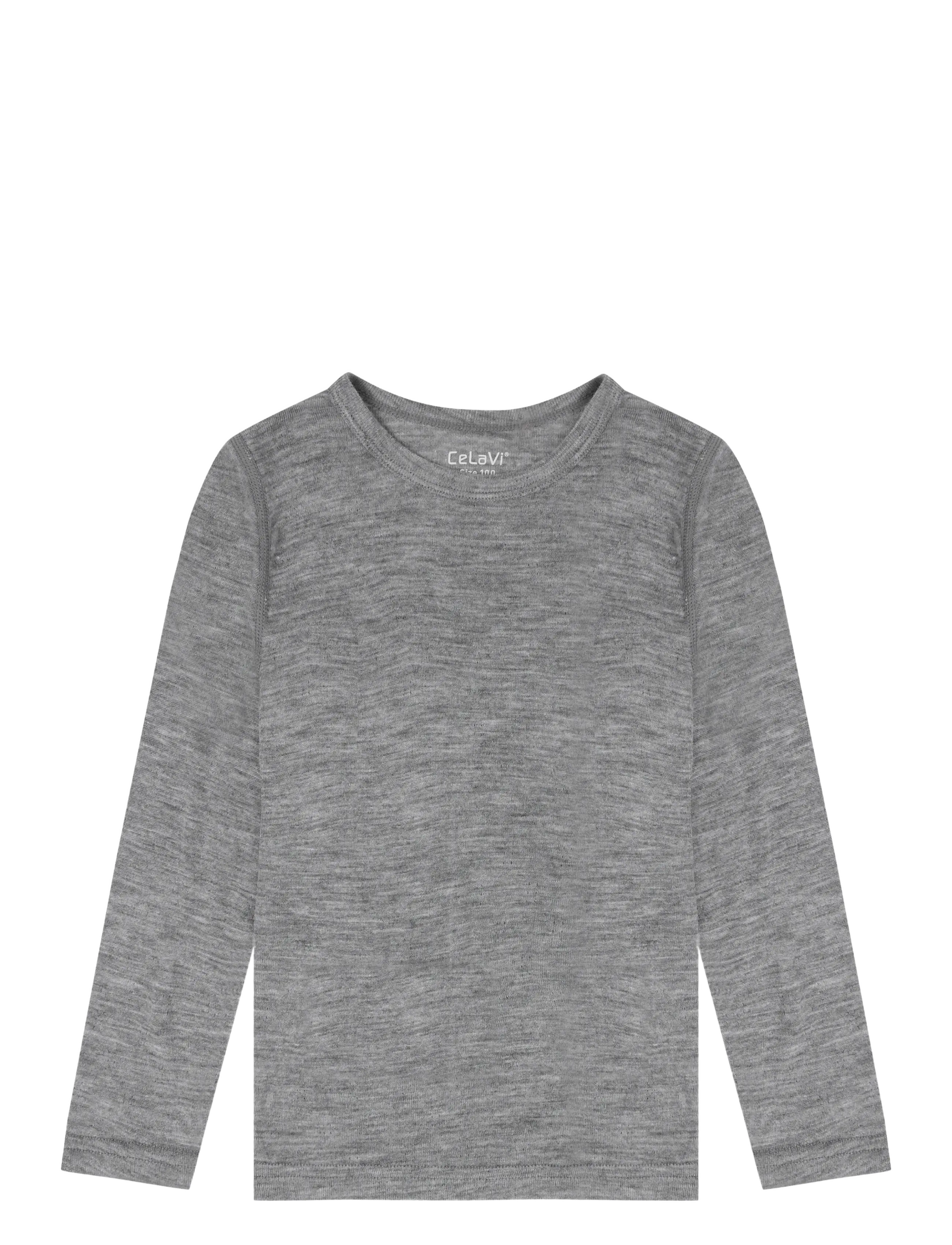 CeLaVi Blouse LS - Wollkleidung - QUIET SHADE / grey