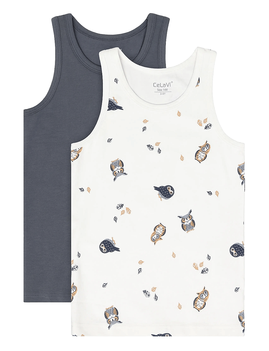 CeLaVi - Undershirt 2-pack - topid - gray whale - 0