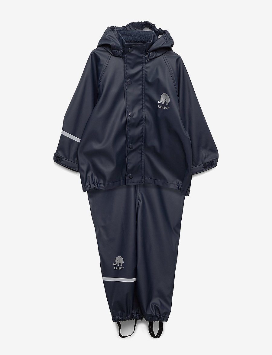CeLaVi - Basic rainsuit, PU - regensets - navy style 1145 - 0
