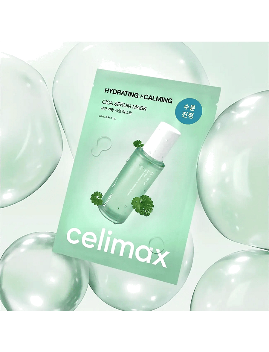 Celimax - The Real Cica Calming Ampoule Mask - lehtmaskid - clear - 1