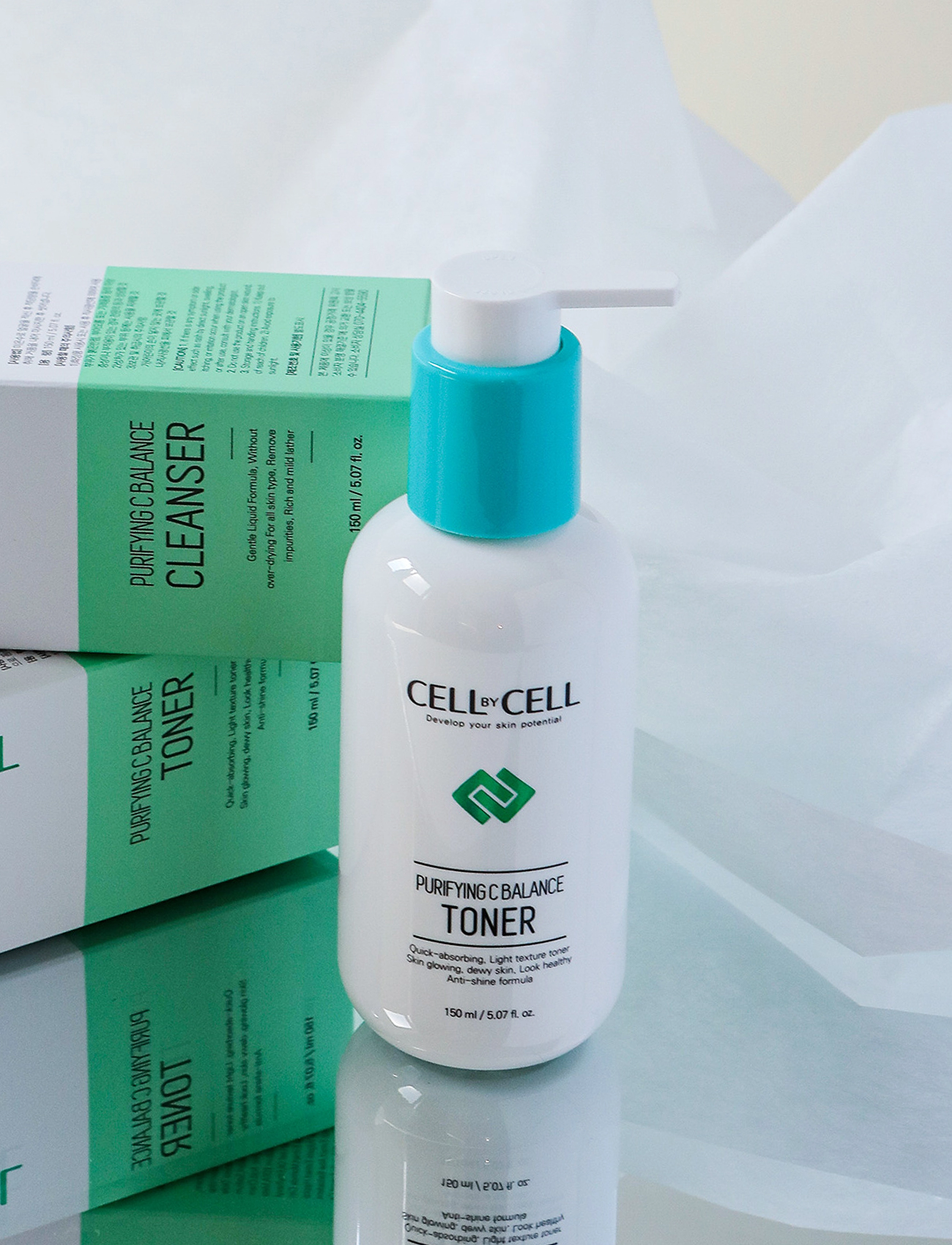 Cell by Cell - CellByCell  Purifying C Balance Toner - Återfuktande ansiktsvatten - green - 2