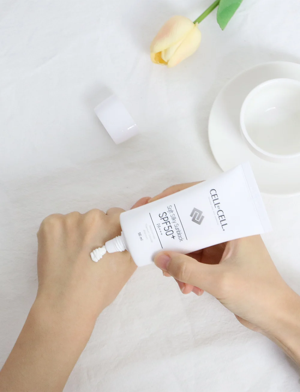 Cell by Cell - CellByCell Soft Silky Sun Block, SPF50 - för kroppen - white - 0