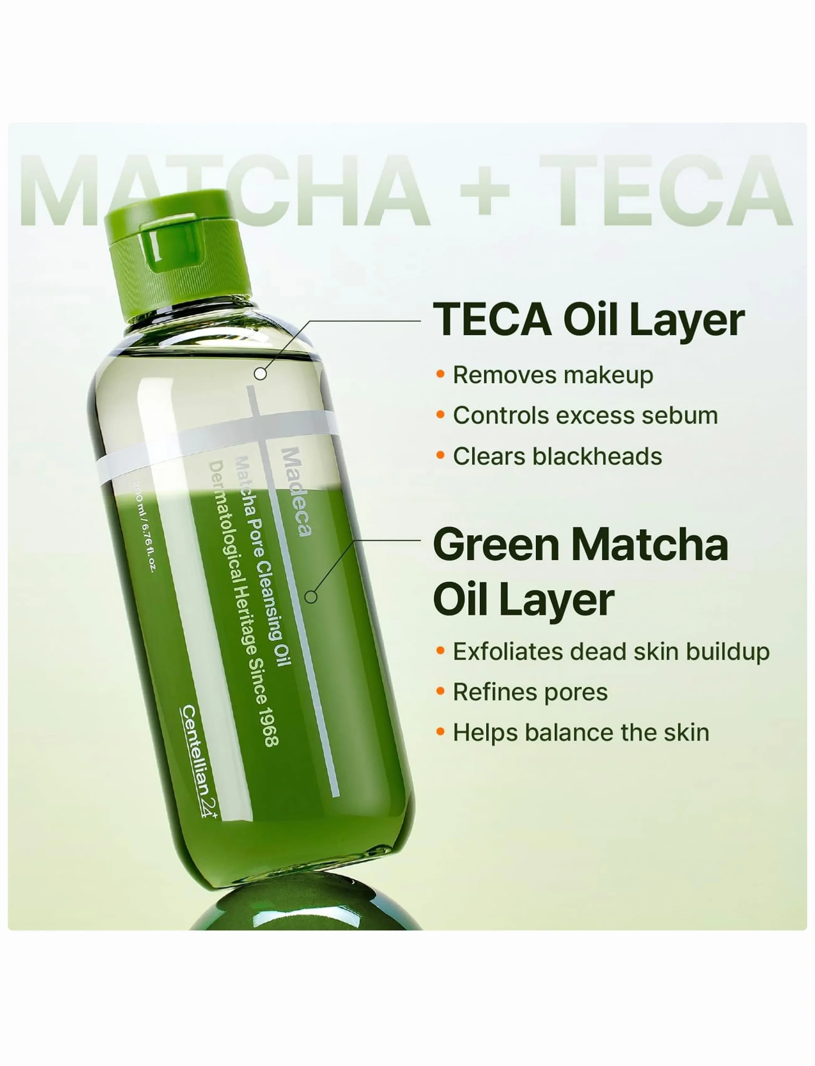 Centellian24 - Madeca Matcha Pore Cleansing Oil - rengöringsolja - clear - 3