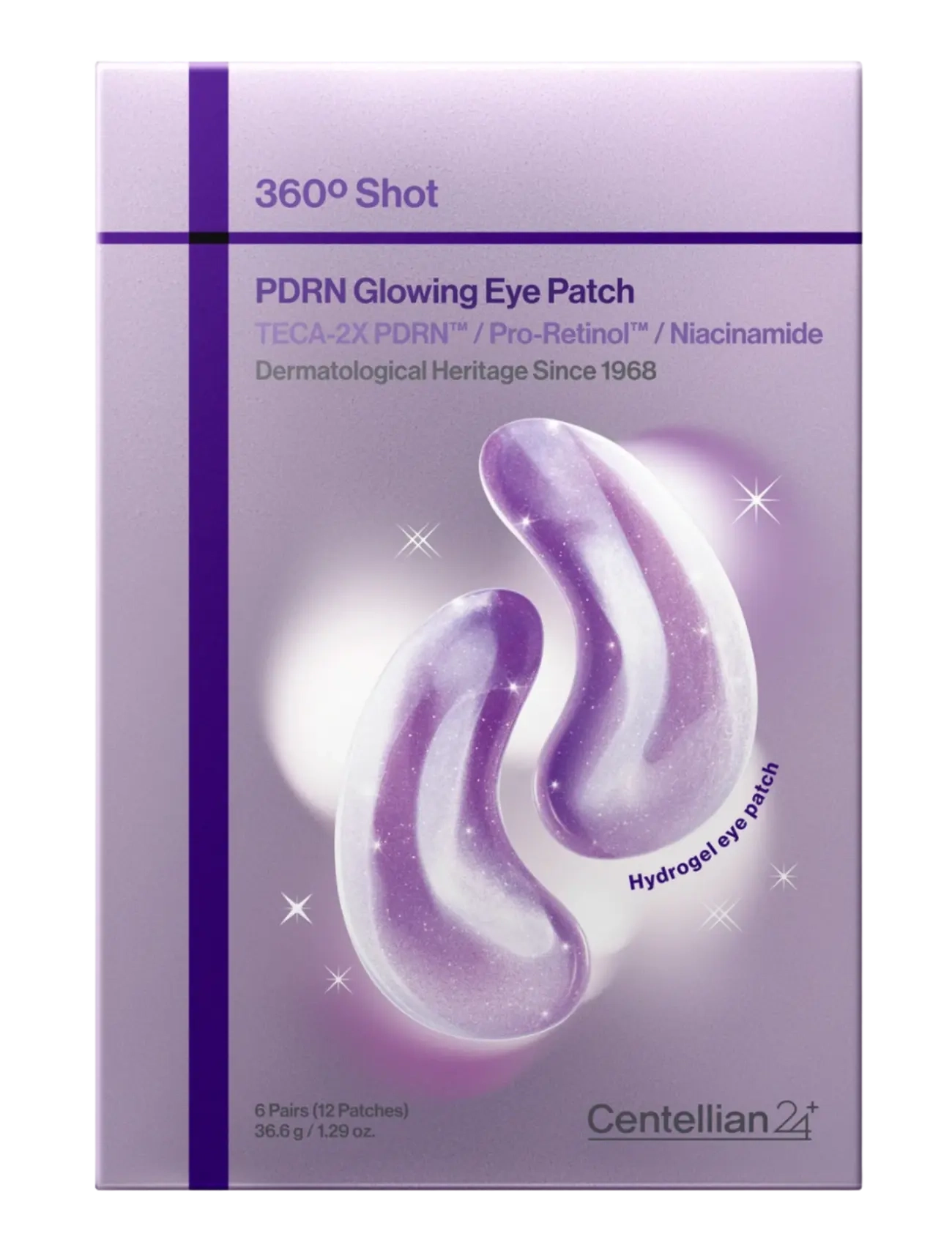 Centellian24 360o Shot Pdrn Glowing Eye Patch, Øjenpatch, Nude, Str: 6 PCS