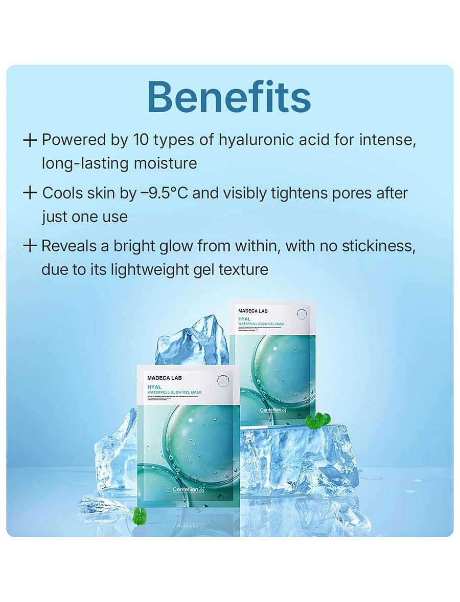 Centellian24 - Madeca Lab Hyal Waterfull Glow Gel Mask - lehtmaskid - clear - 0