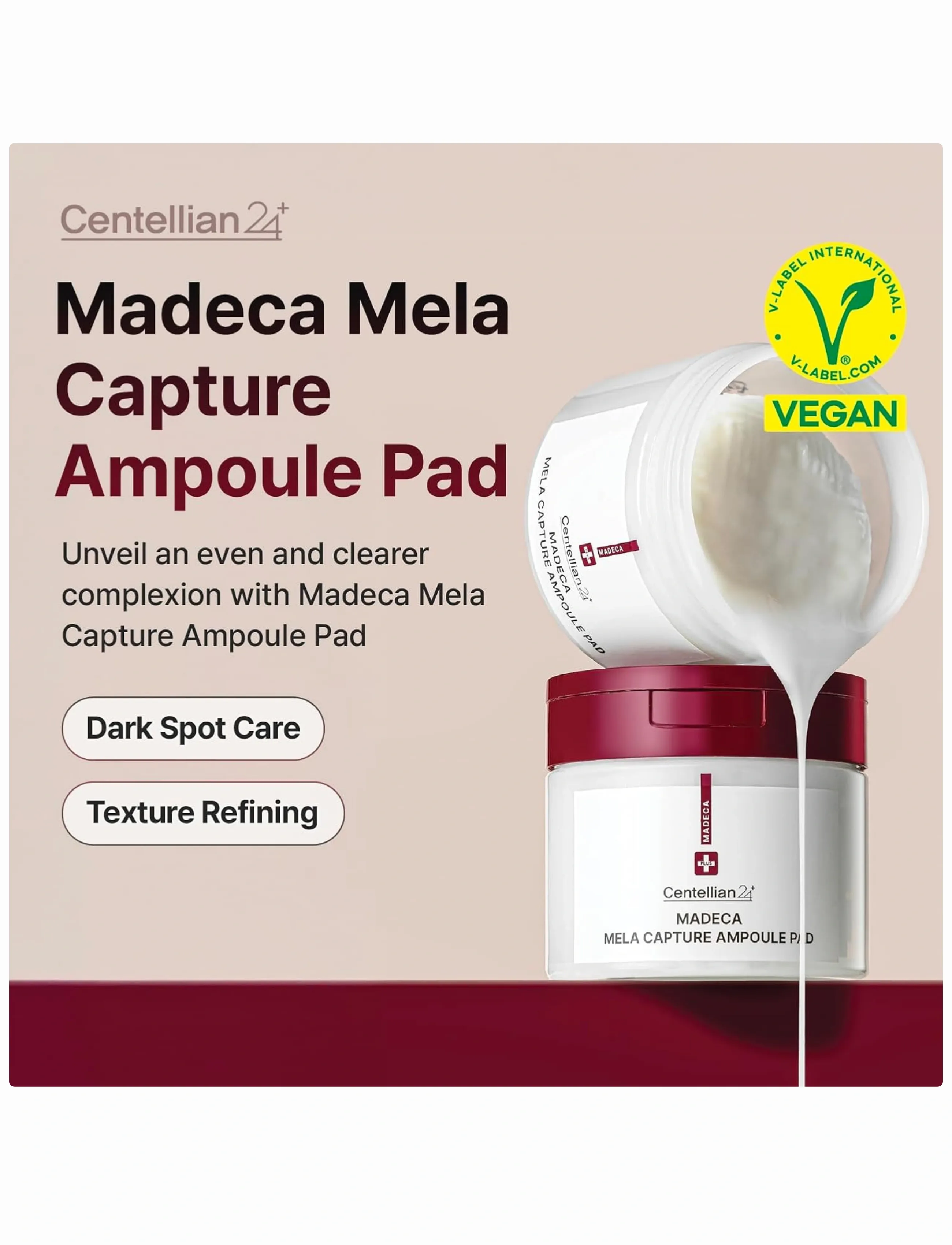 Centellian24 Madeca Mela Capture Ampoule Pad, 60 PCS, Nude, Face > Peeling Pads, Dame