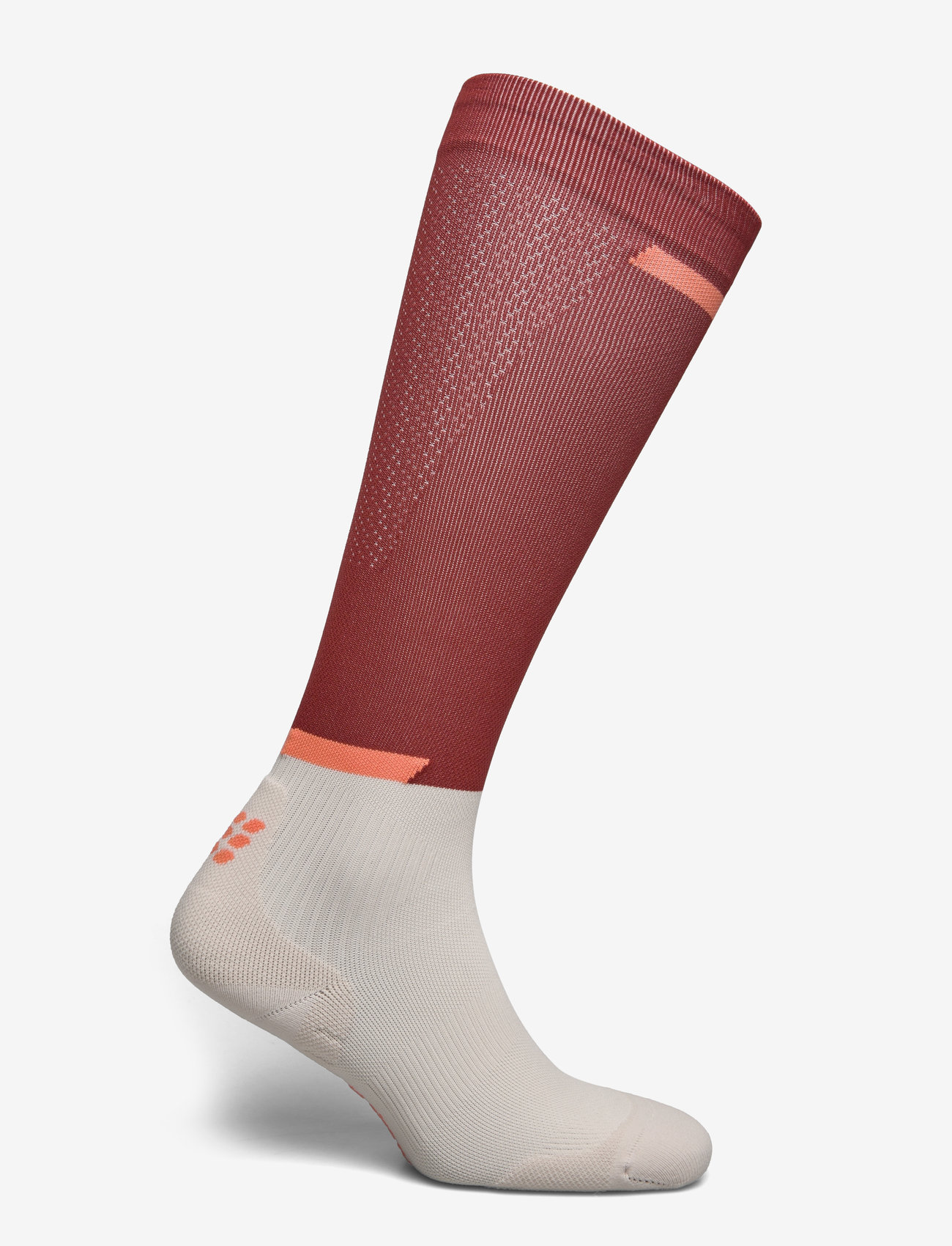 CEP - CEP the run socks, tall, v4, women - strümpfe - red/off white - 1