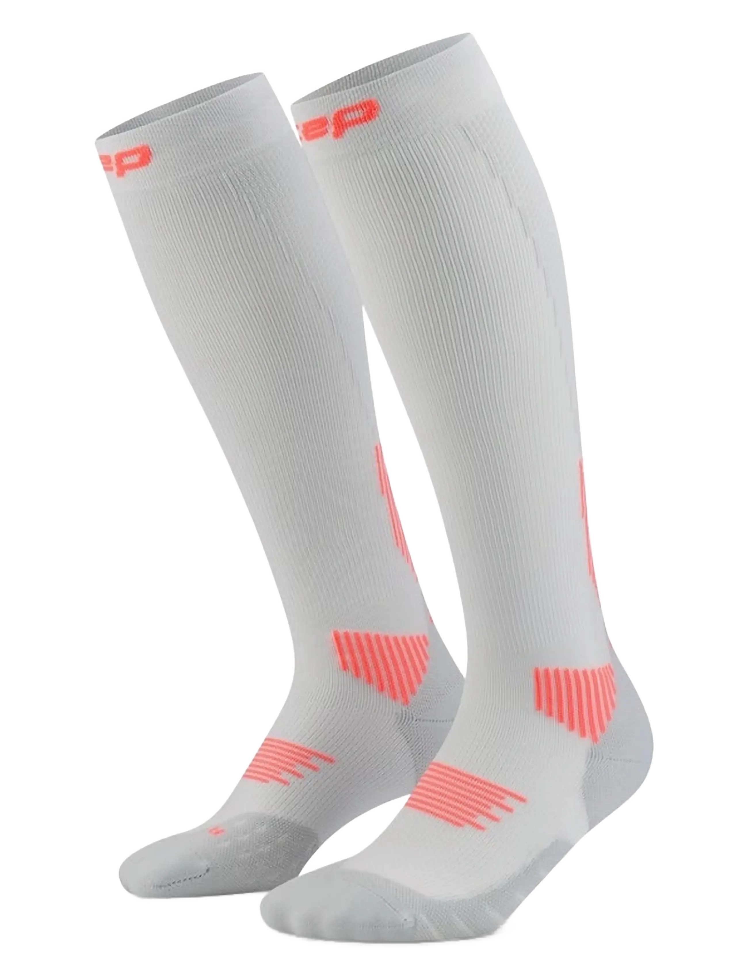 CEP Core Run Socks, Tall, 5.0, IV, Grey, Sport Clothing > Sport Socks, Dame