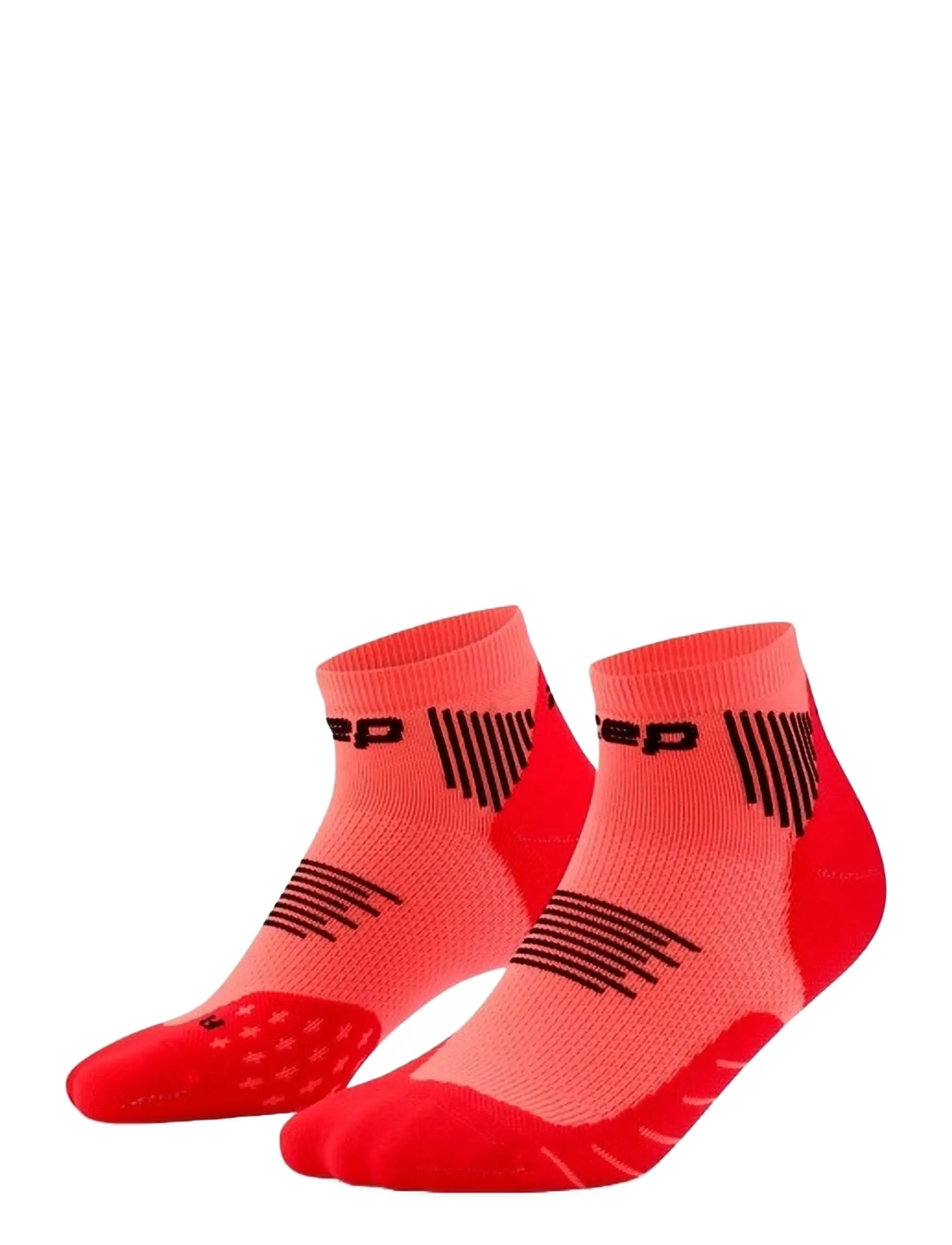 CEP CORE RUN SOCKS, LOW CUT, 5.0 - Riided - NEON CORAL / coral