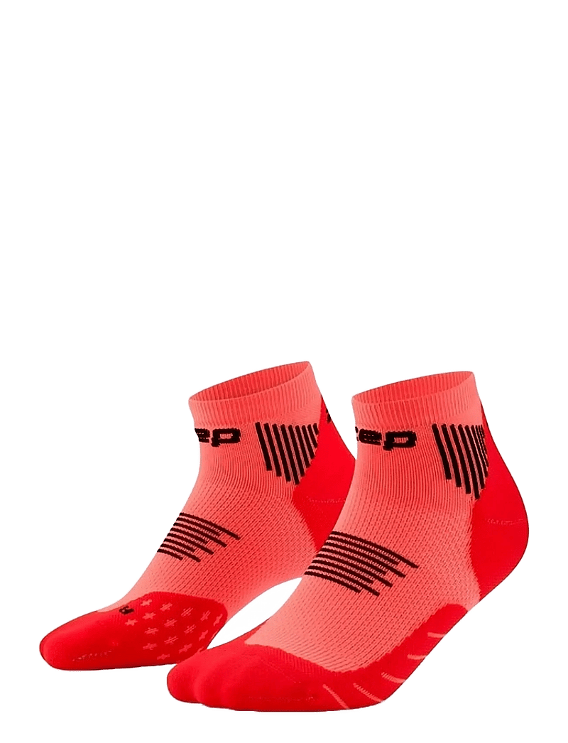 CEP - CORE RUN SOCKS, LOW CUT, 5.0 - riided - neon coral - 0