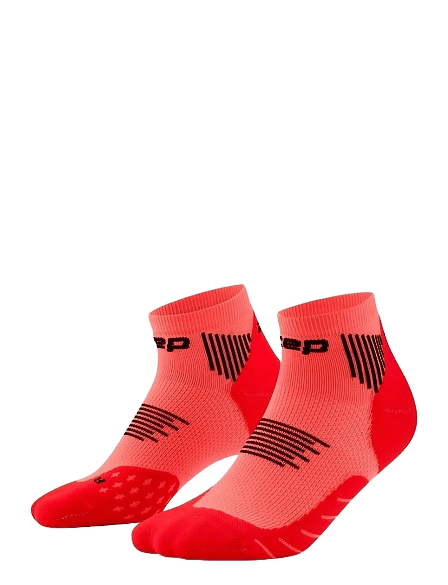 CEP - CORE RUN SOCKS, LOW CUT, 5.0 - sous-vêtements et chaussettes - neon coral - 0