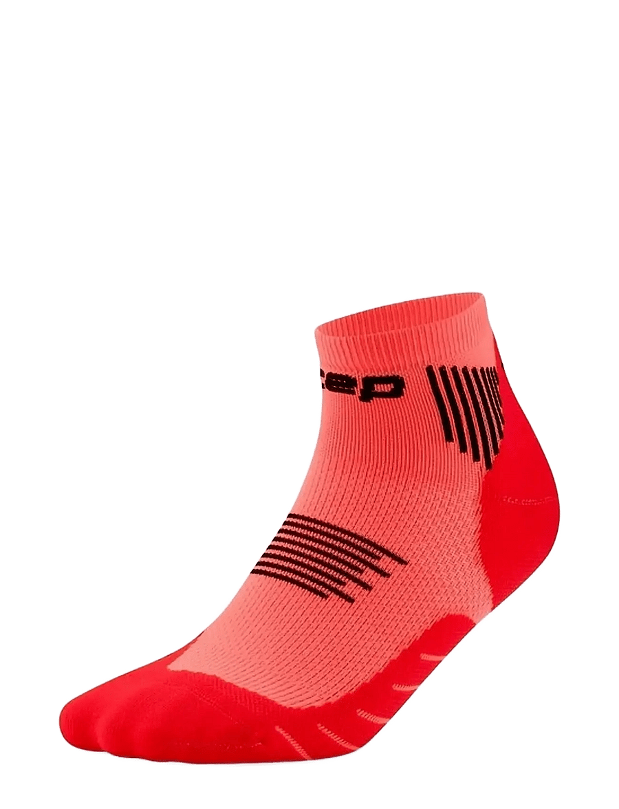 CEP - CORE RUN SOCKS, LOW CUT, 5.0 - sous-vêtements et chaussettes - neon coral - 1