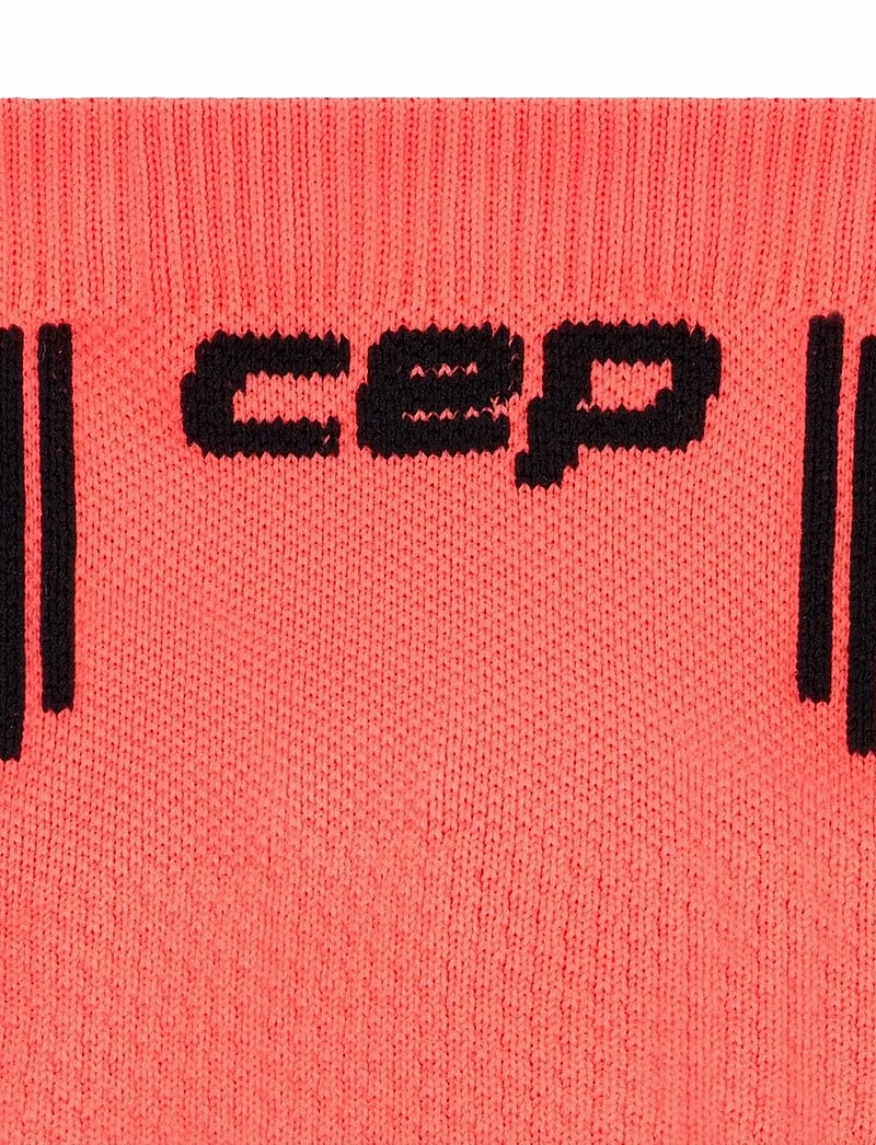 CEP - CORE RUN SOCKS, LOW CUT, 5.0 - riided - neon coral - 3