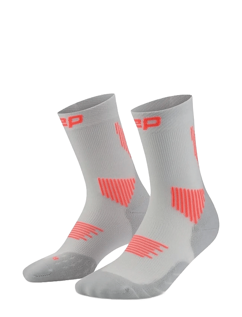 CEP - CORE RUN SOCKS, MID CUT, 5.0 - underwear & socks - grey - 0