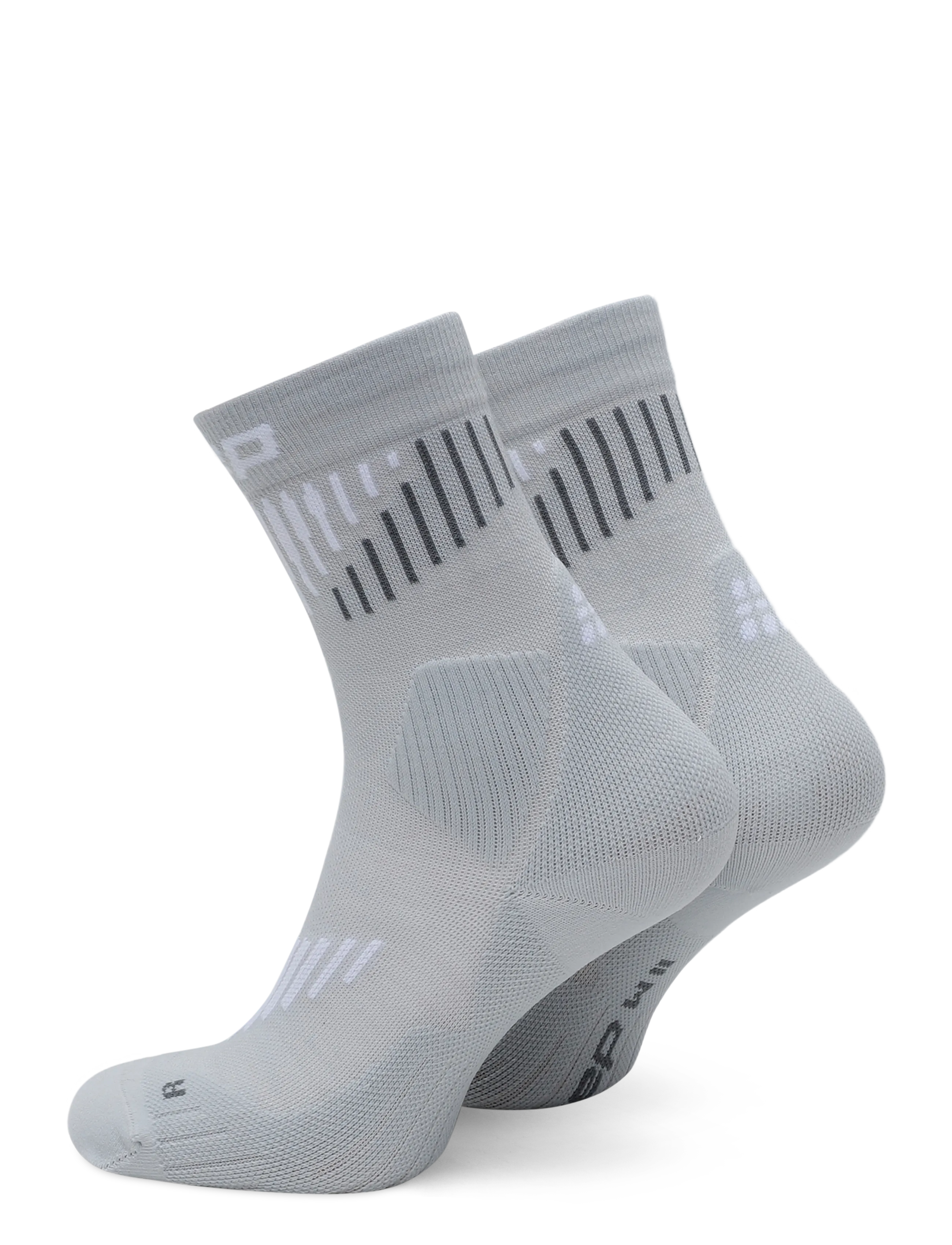 CEP CORE RUN MERINO SOCKS, MID CUT, 3.0 - Unterwäsche & Socken - GREY/WHITE / grey